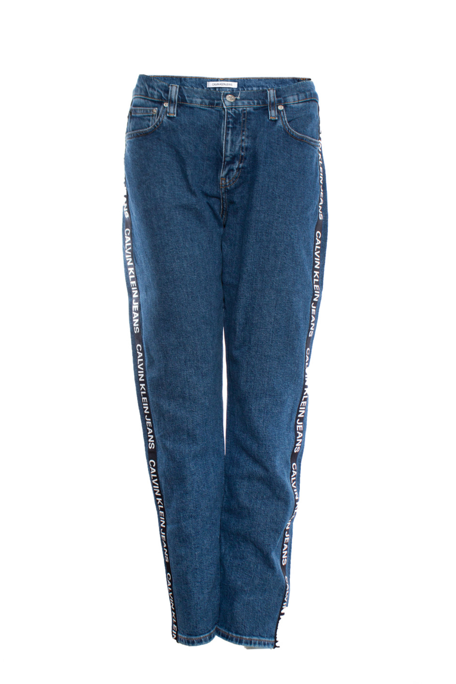 Calvin Klein, logo trim - Unique jeans Designer Blue with Pieces