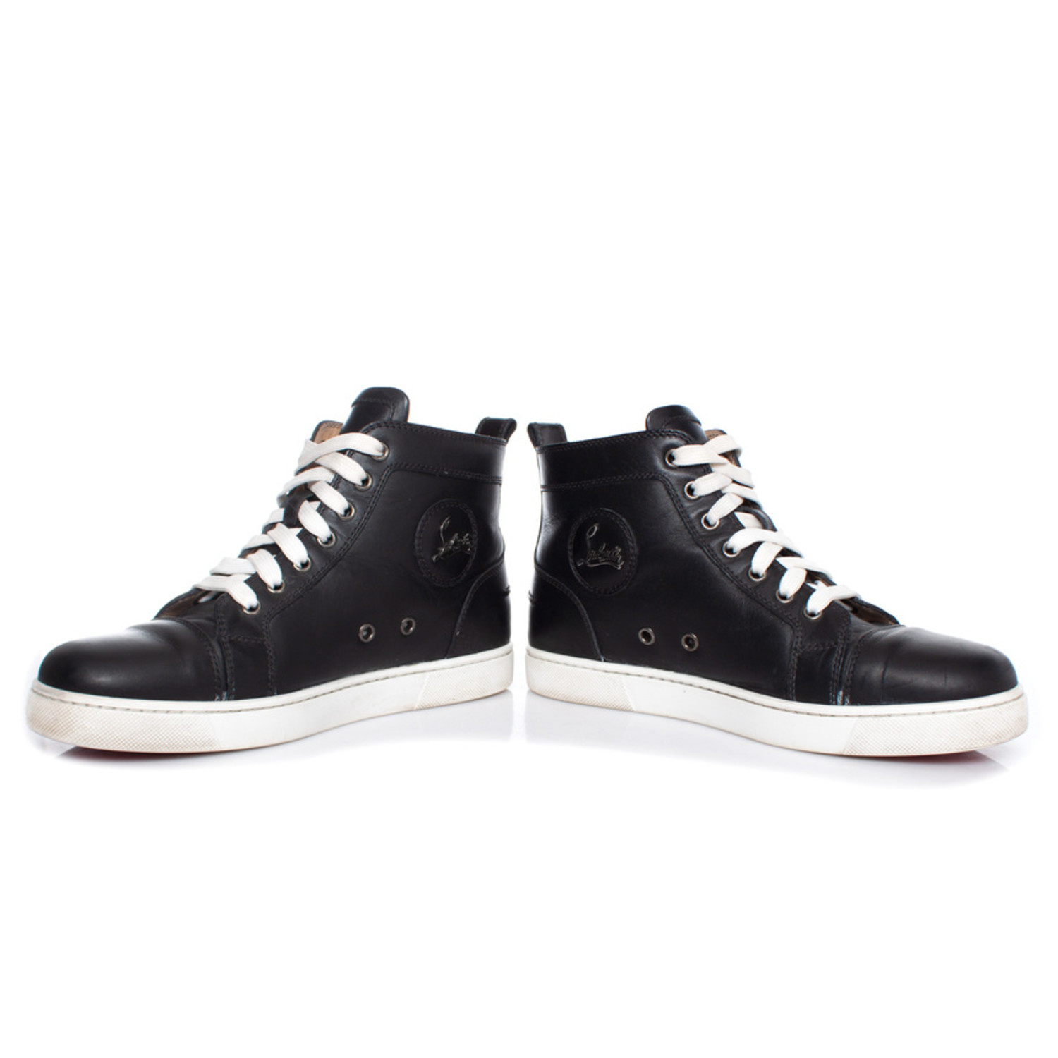 Christian Louboutin hoge sneakers in zwart Unique Designer Pieces