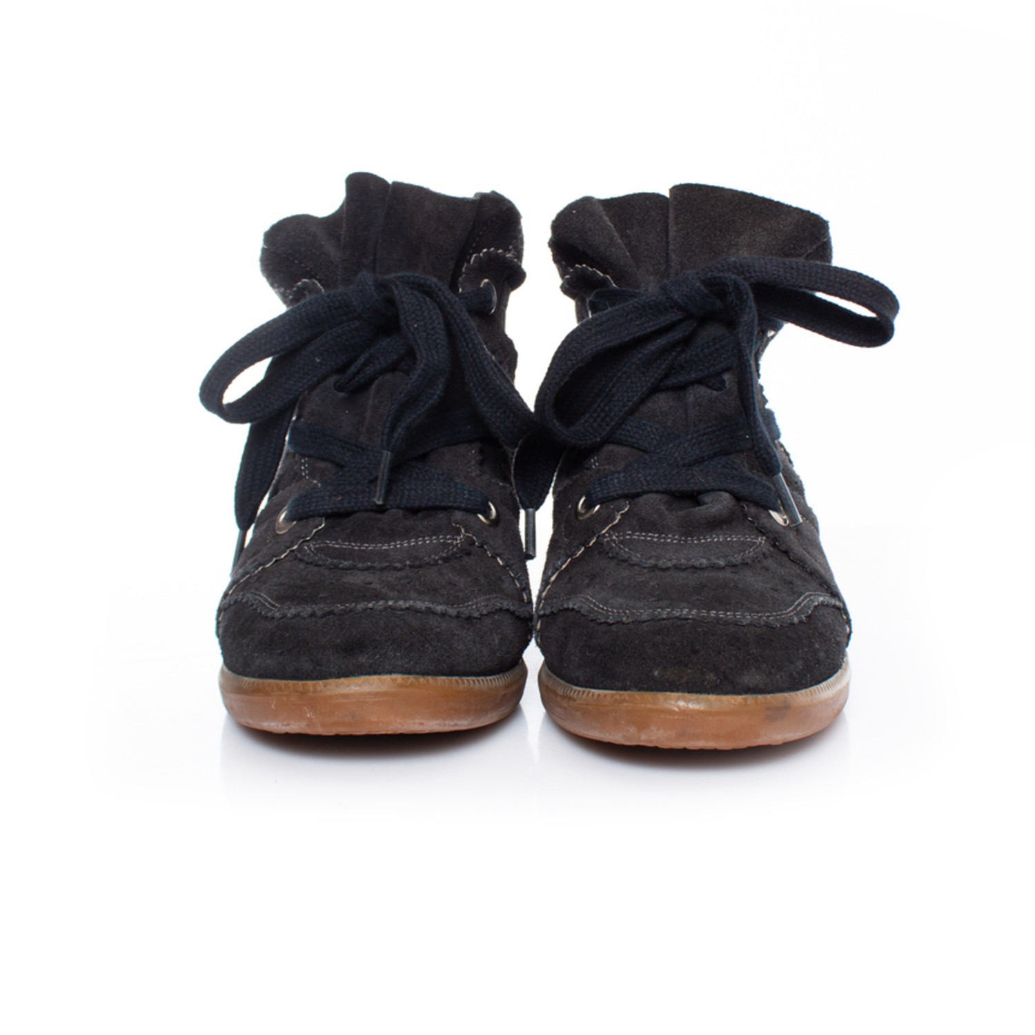 Marant, zwarte suède bobby sneakers - Unique Designer Pieces