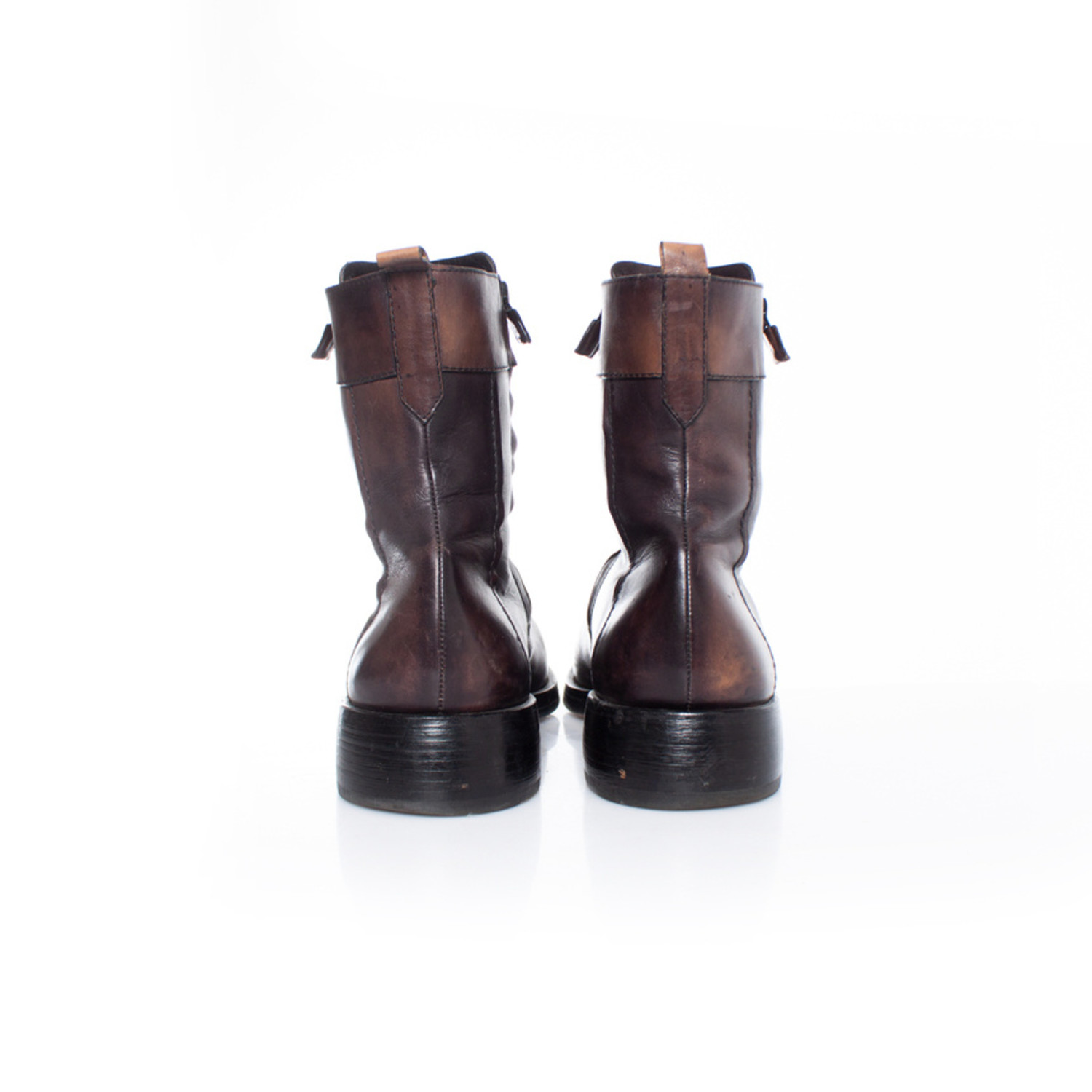 Costume national, Brown leather boots - Unique Designer Pieces