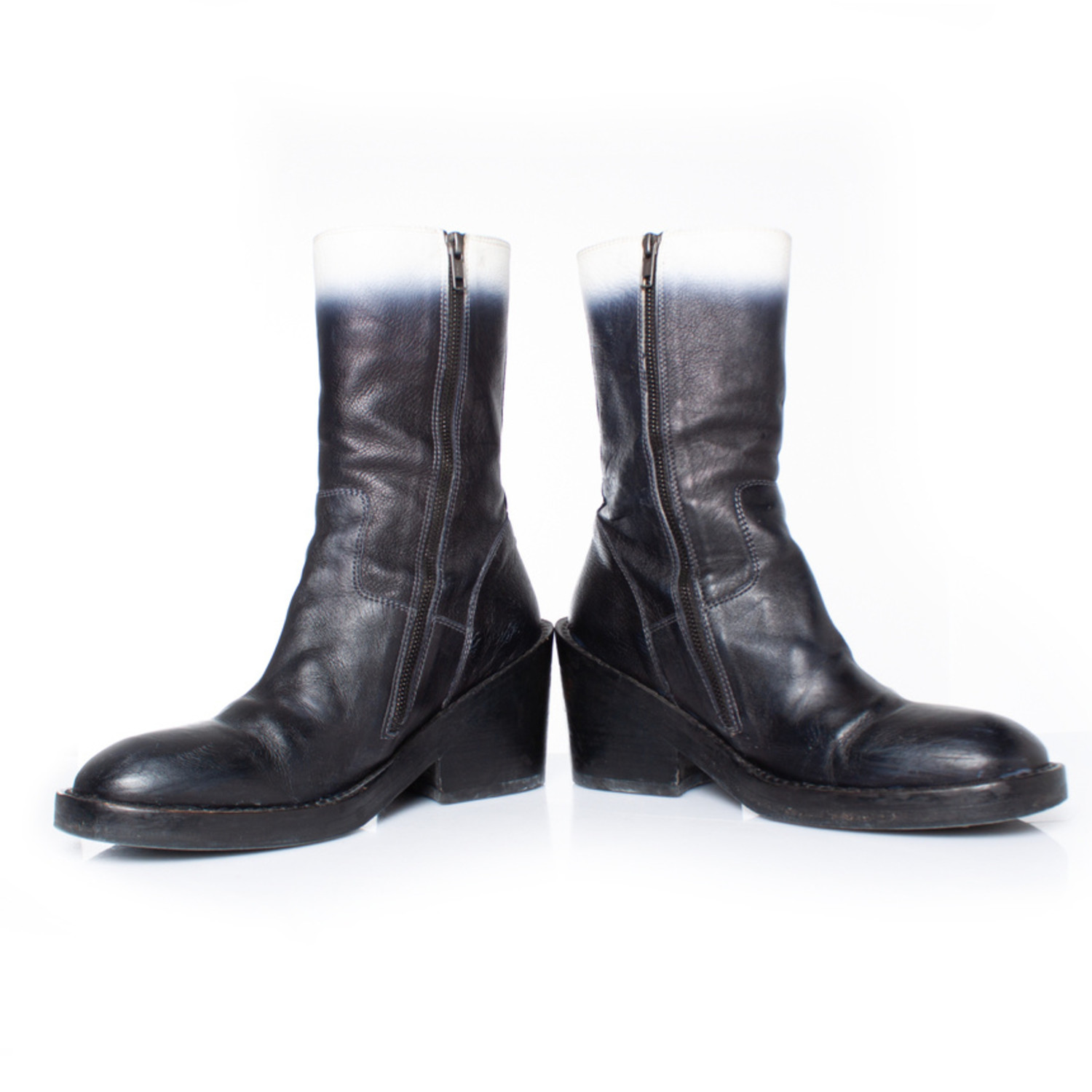 Ann Demeulemeester, Black platform boots - Unique Designer Pieces
