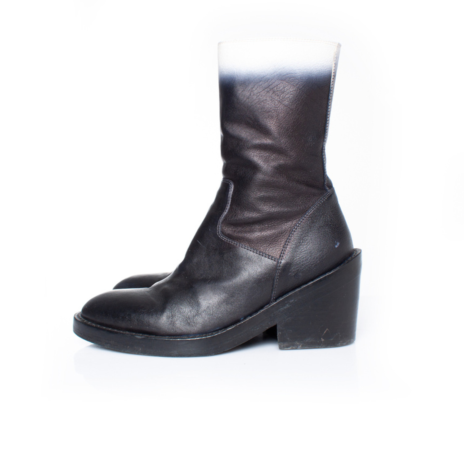 Ann Demeulemeester, Black platform boots - Unique Designer Pieces