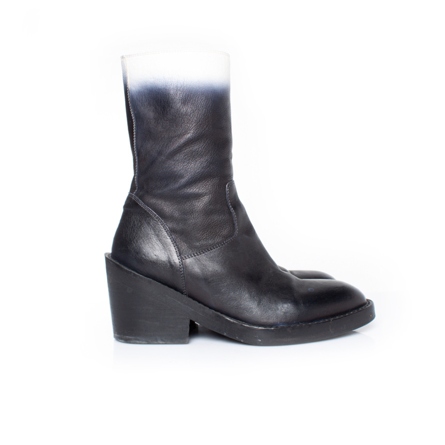 Ann Demeulemeester, Black platform boots - Unique Designer Pieces