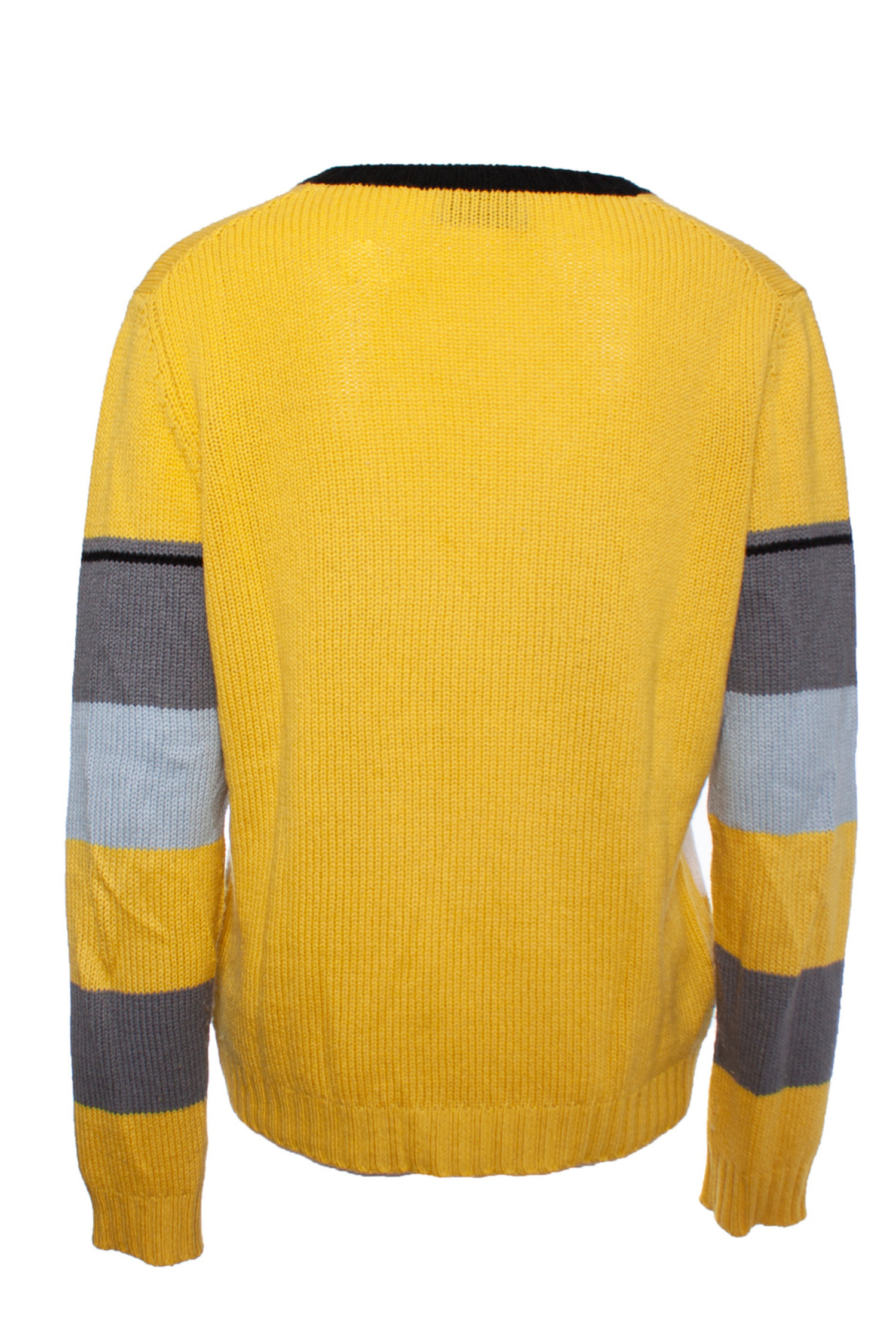 Grey and yellow sweater hotsell