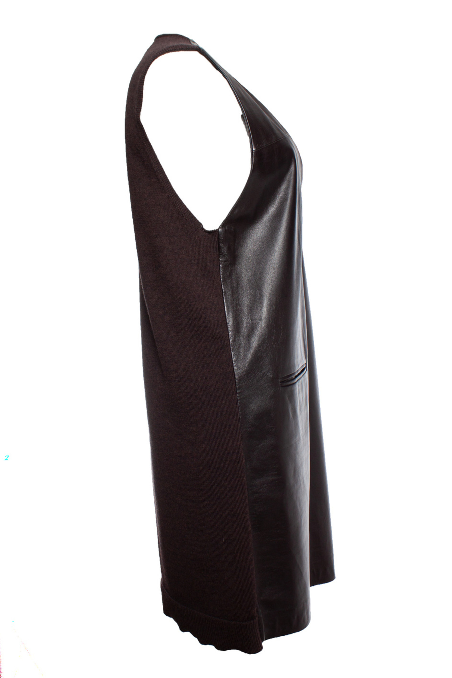 Maison Margiela, brown leather dress - Unique Designer Pieces