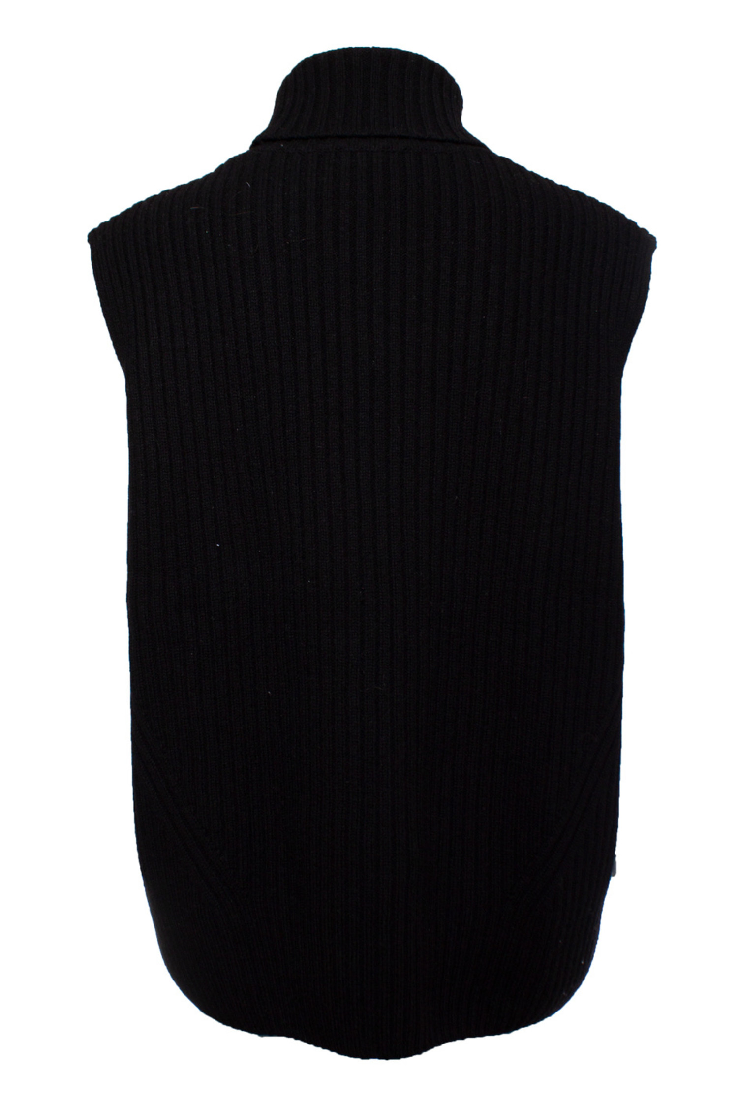 Dries van Noten, black sleeveless turtleneck Unique Designer Pieces