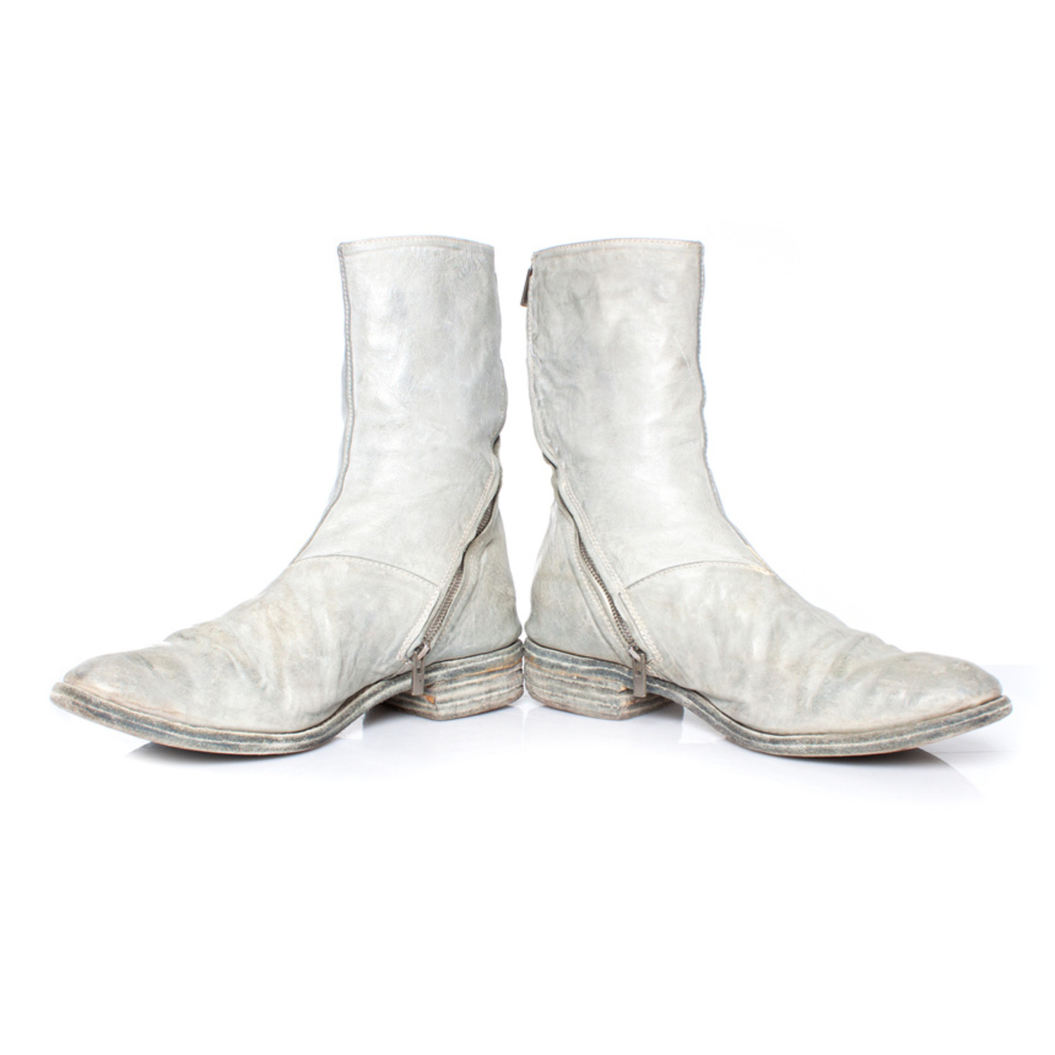 Carol Christian Poell, Boot with zip in grey - Unique Designer Pieces