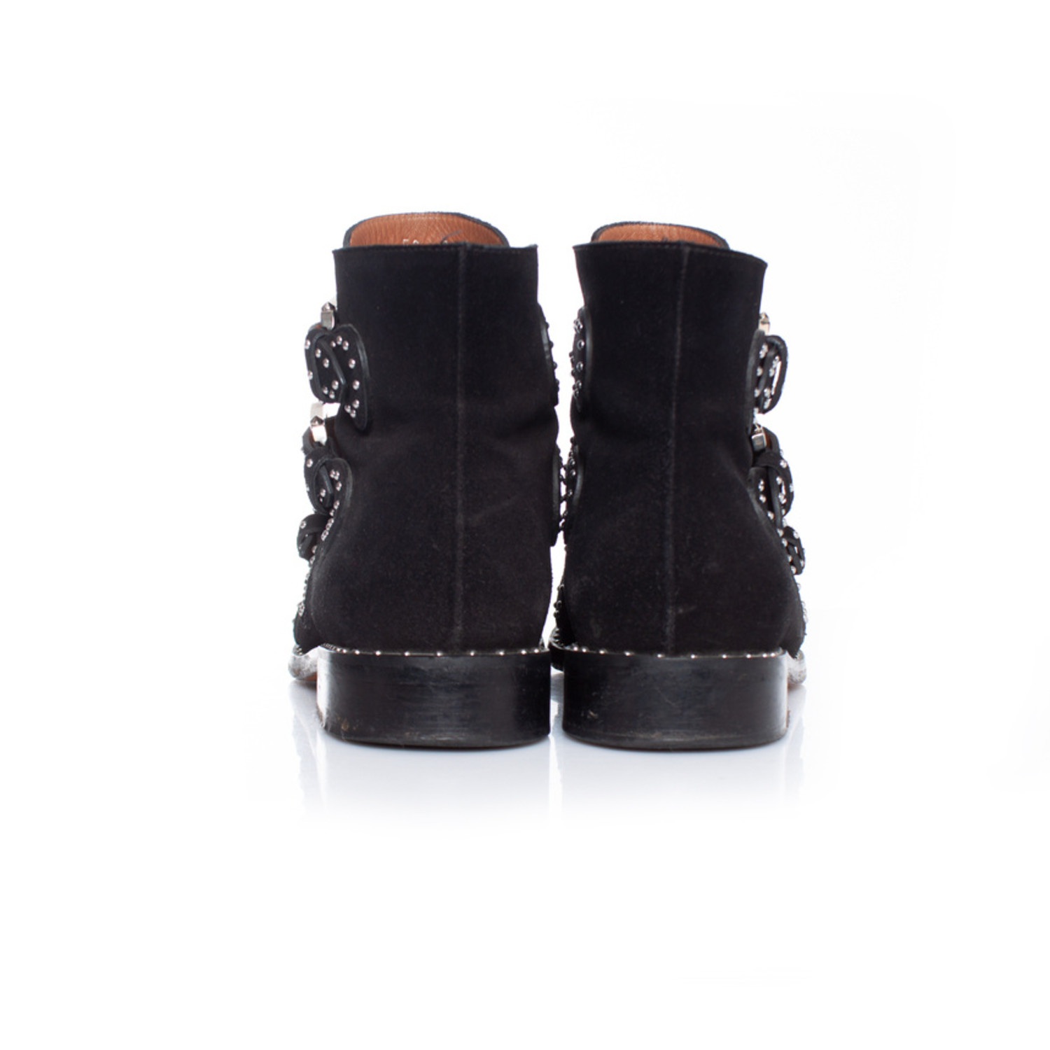 Givenchy, zwarte laarzen met studs en gespen - Unique Designer Pieces