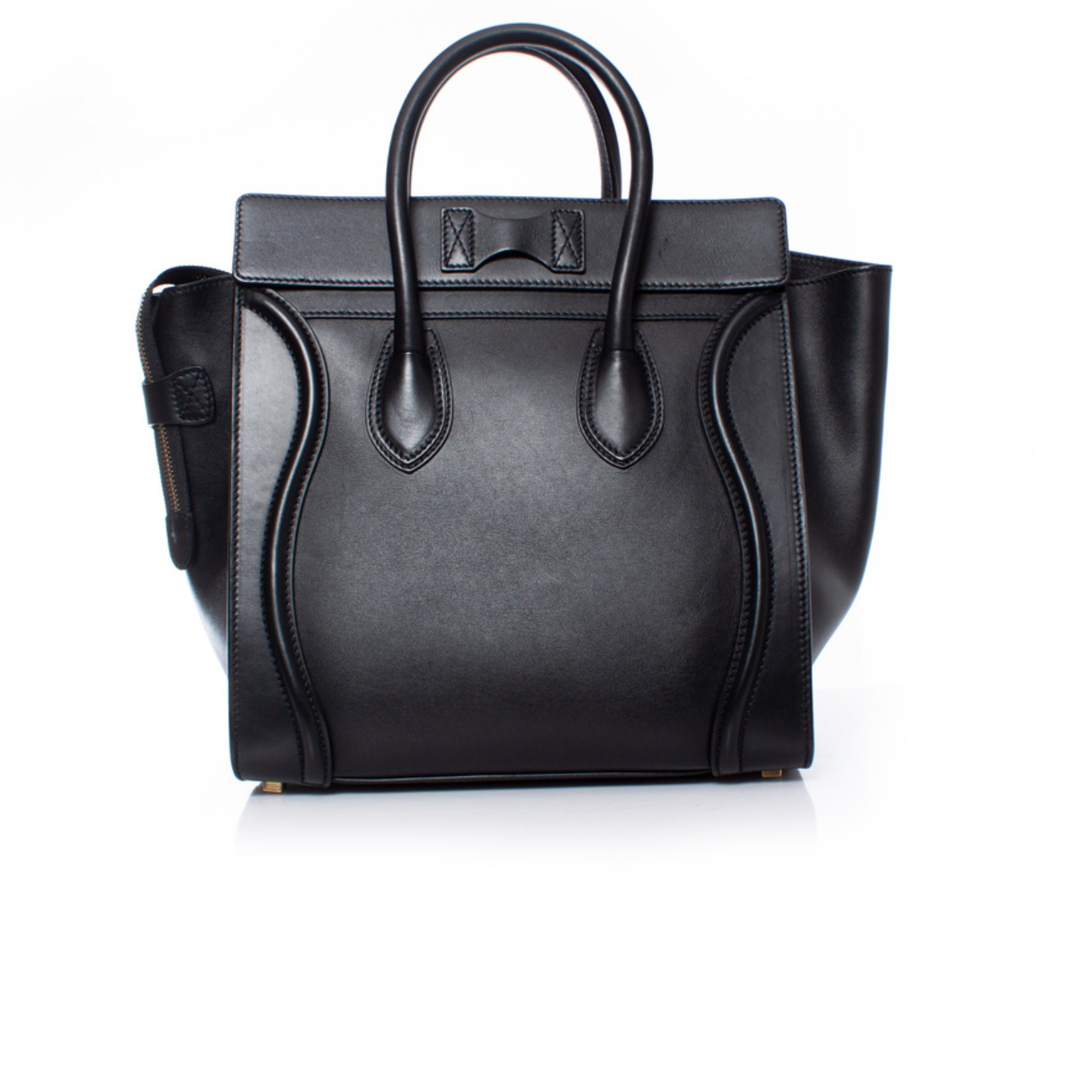 Celine black leather luggage tote Unique Designer Pieces