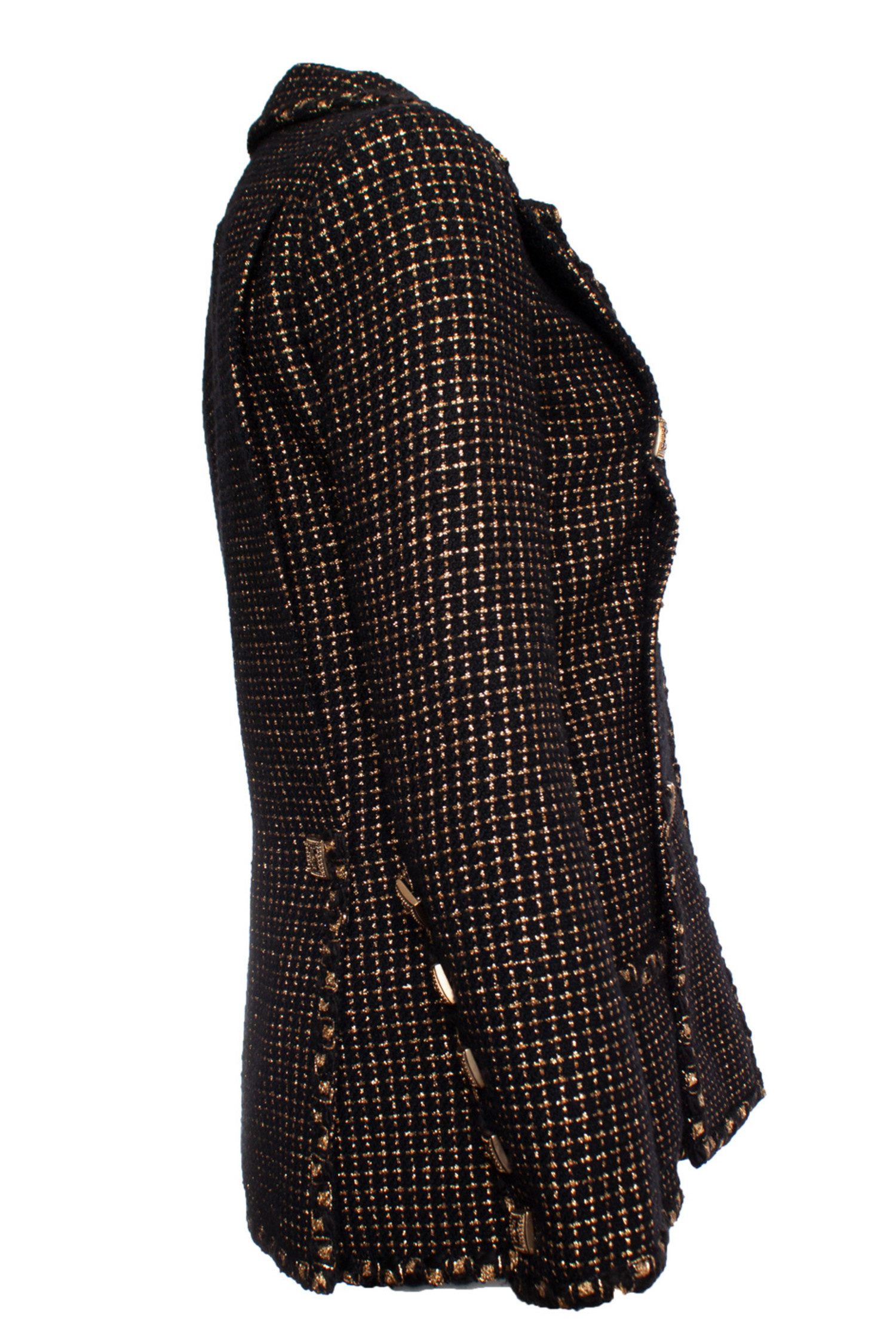 Chanel, Gold jacket with baroque details - Unique Designer Chanel, Gold jacket with baroque details - Unique Designer