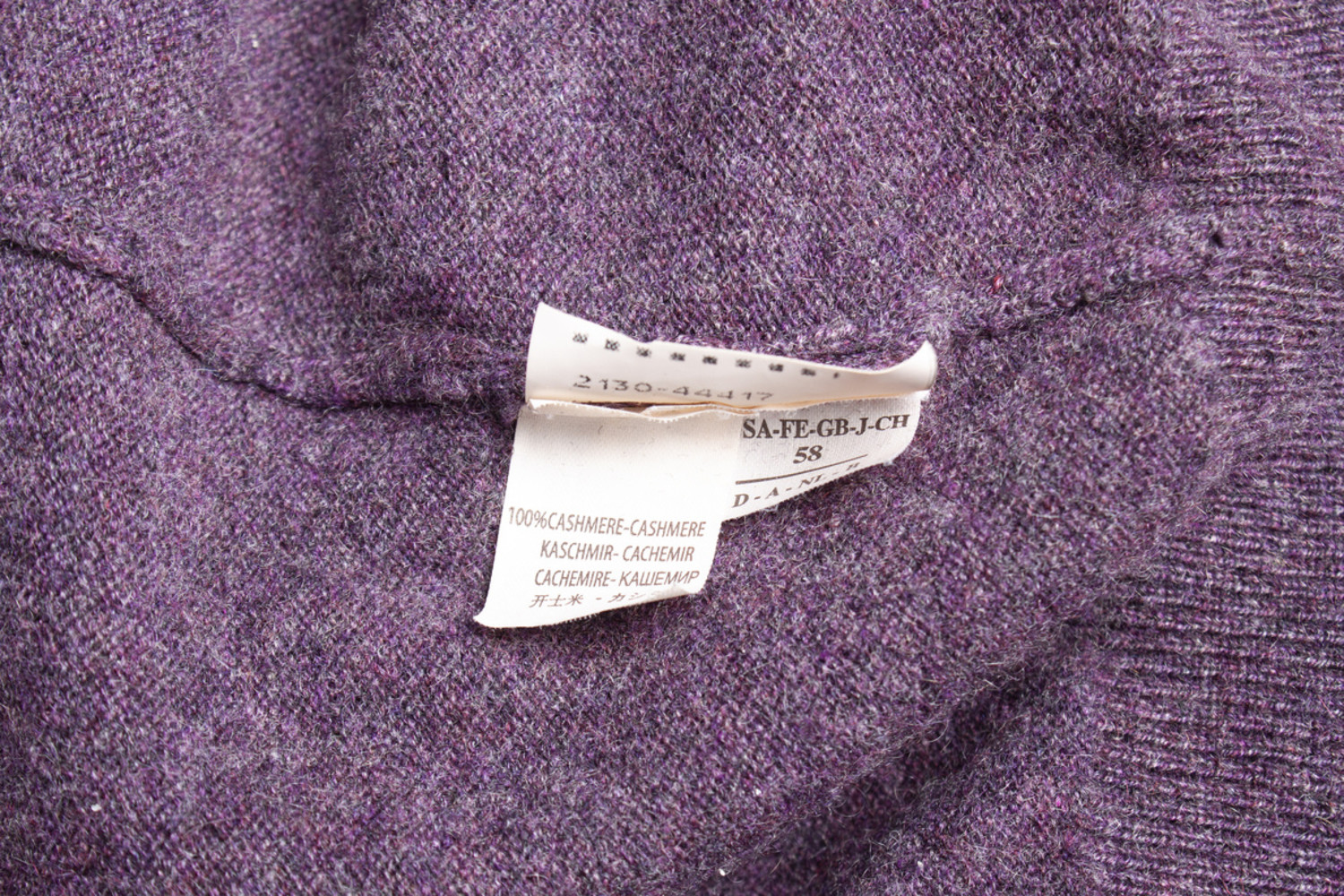Brunello Cucinelli, purple cashmere sweater - Unique Designer Pieces