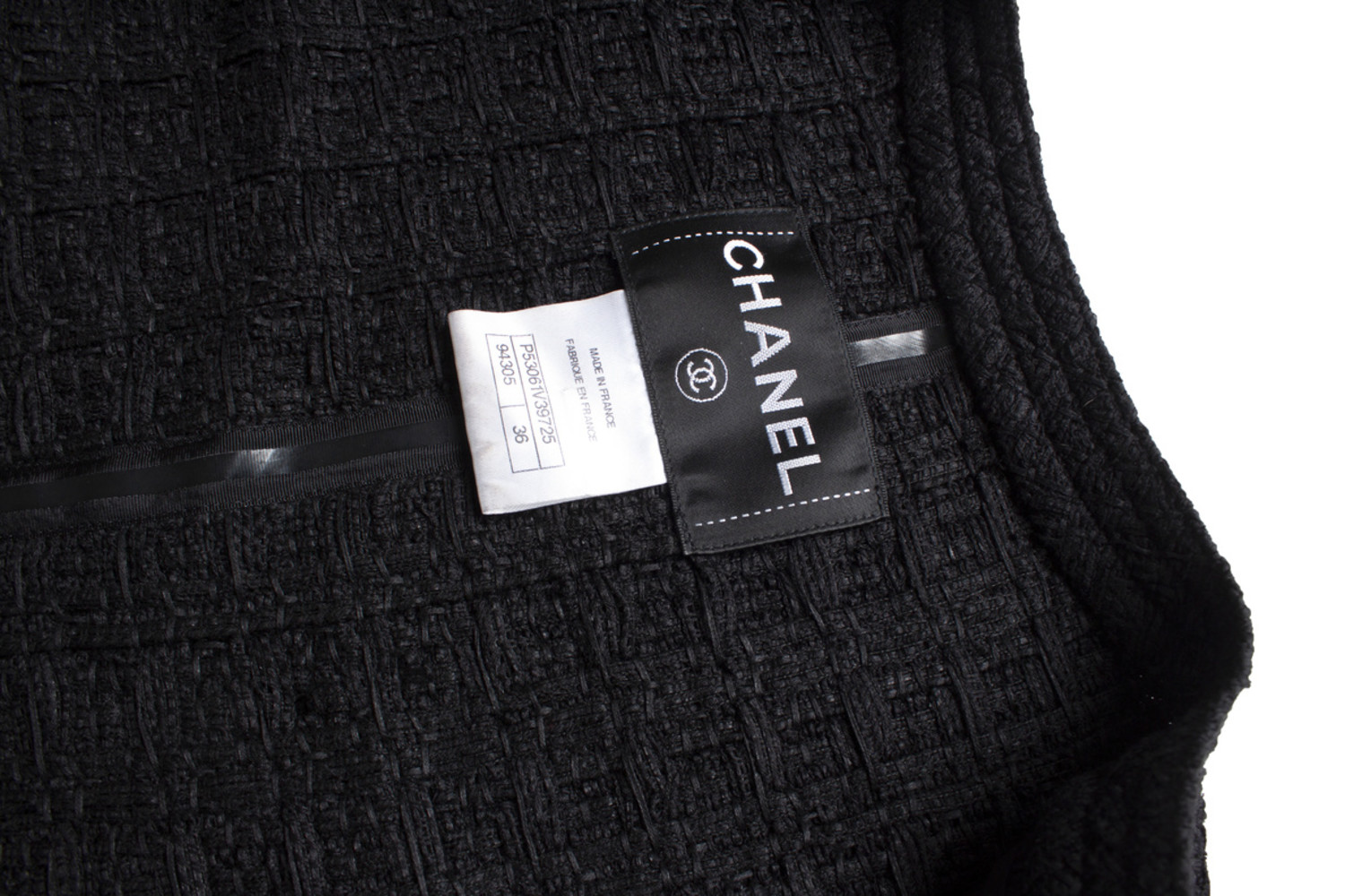 Chanel, black combi tweed set - Unique Designer Pieces