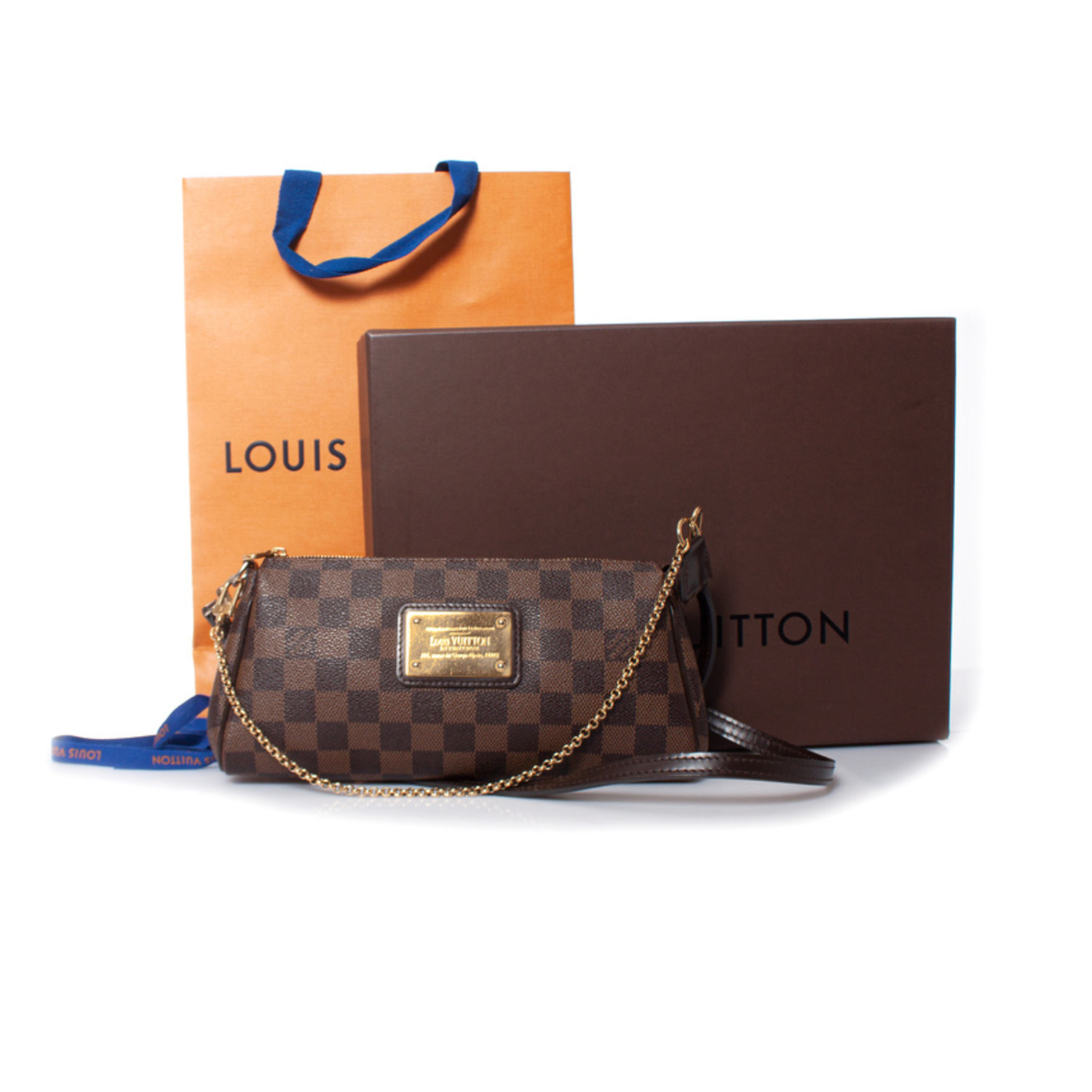 Louis Vuitton - Louis Vuitton Eva Damier Azur on Designer Wardrobe