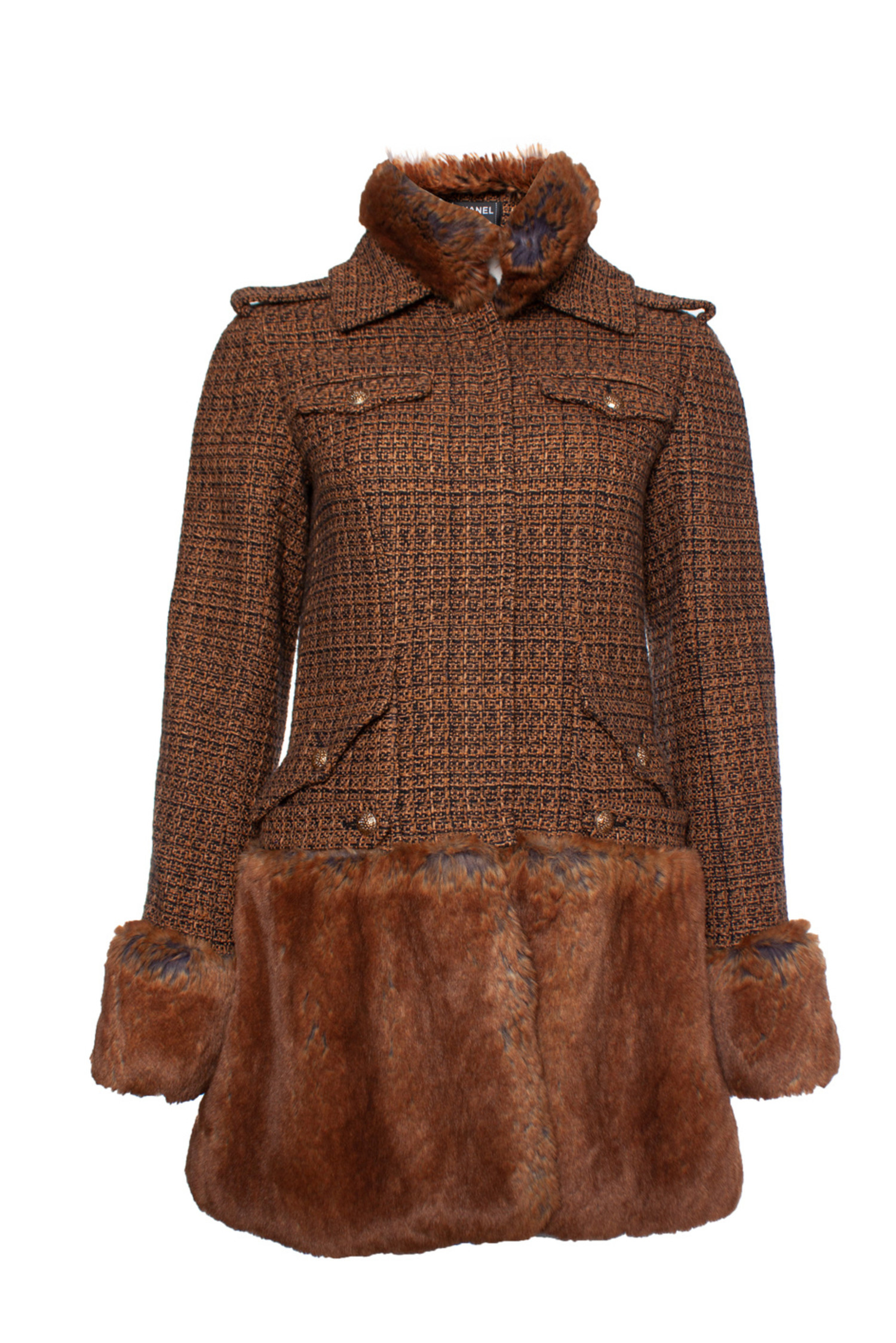 Treat ürself tweed check vintage coat Treat ürself tweed check vintage coat（Womens Luxury Harris