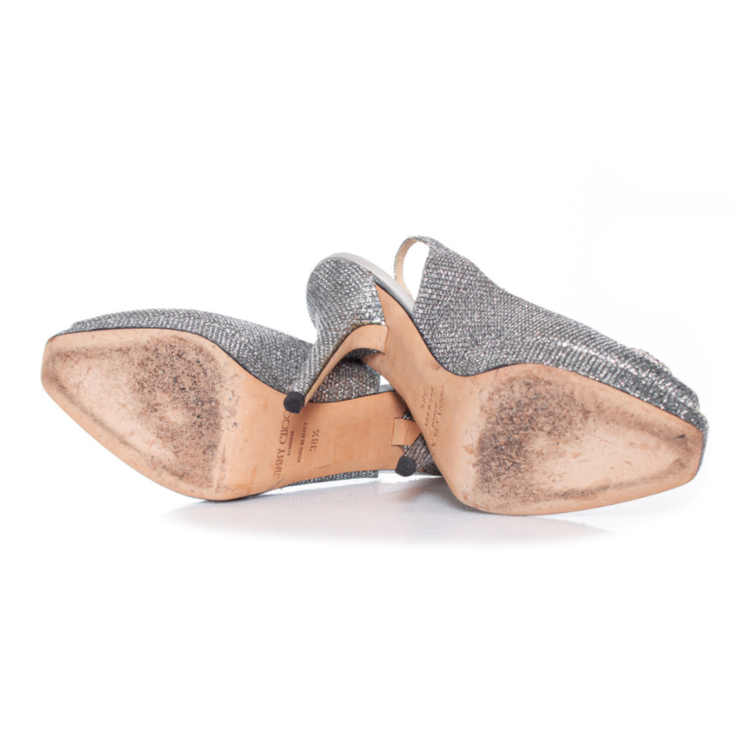 Jimmy Choo, peep toe pumps with crystal bow - Unique Jimmy Choo, peep toe pumps with crystal bow - Unique