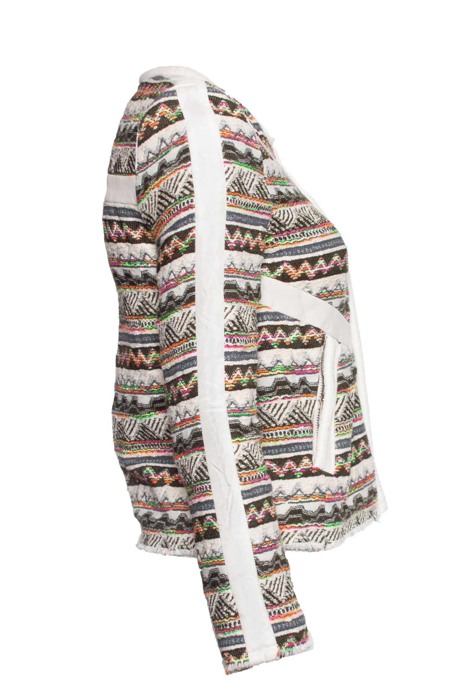 IRO, boucle jacket with aztec print 