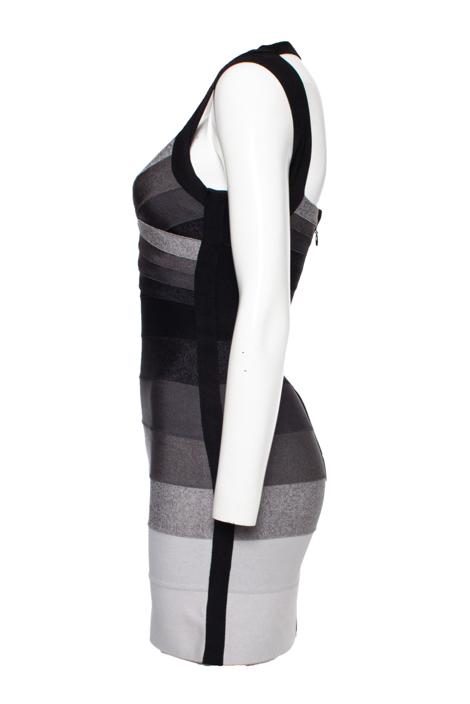 black and grey bandage dress AYLIN FLORAL LACE HALTER NECK GOWN | CULT MIA main image 0