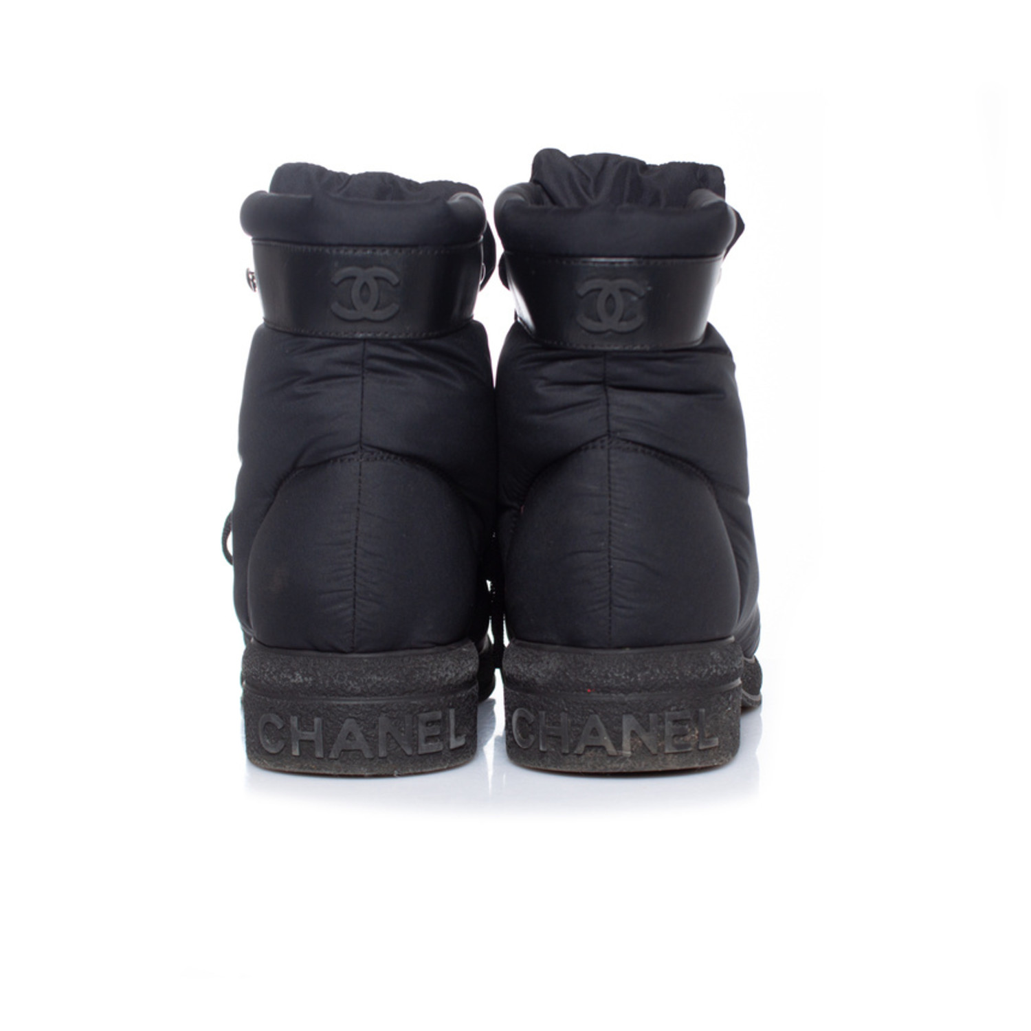 Snow boots Chanel Black size 38.5 EU in Suede - 20223654