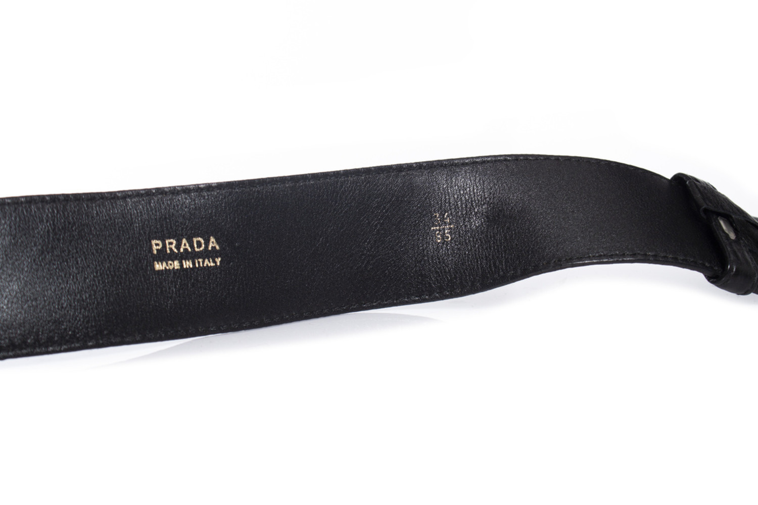 Prada Black Snakeskin Belt Prada, Black belt with snake buckle - Unique Designer Pieces main image 4