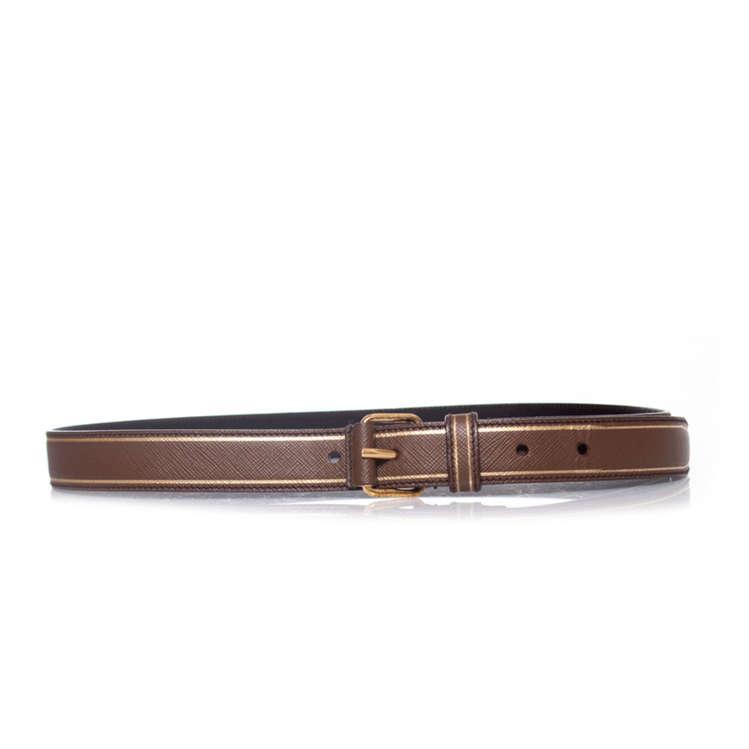 Prada brown belt discount