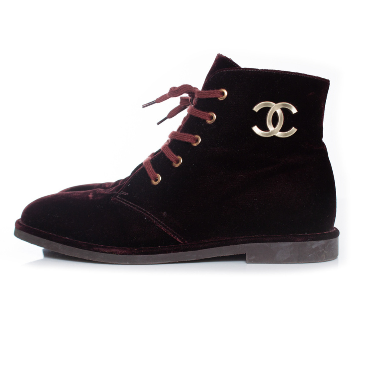 CHANEL G34954 20A Lace up Velvet Boots Black eBay #22 CHANEL G34954 20A Lace up Velvet Boots Black eBay