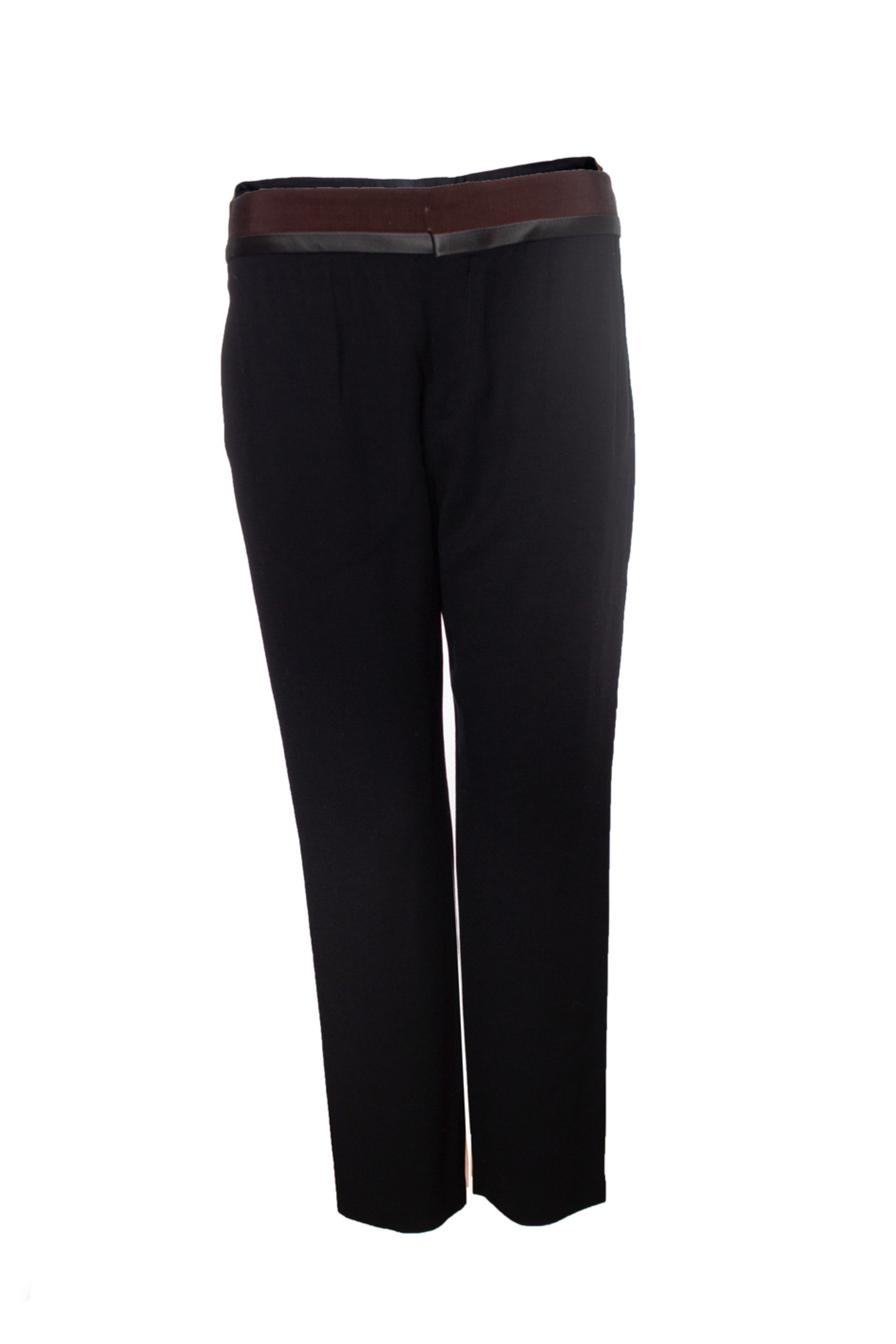 パンツ HAIDER ACKERMANN LINEN TROUSERS Haider Ackermann cropped pants linen/fleece wool/cotton