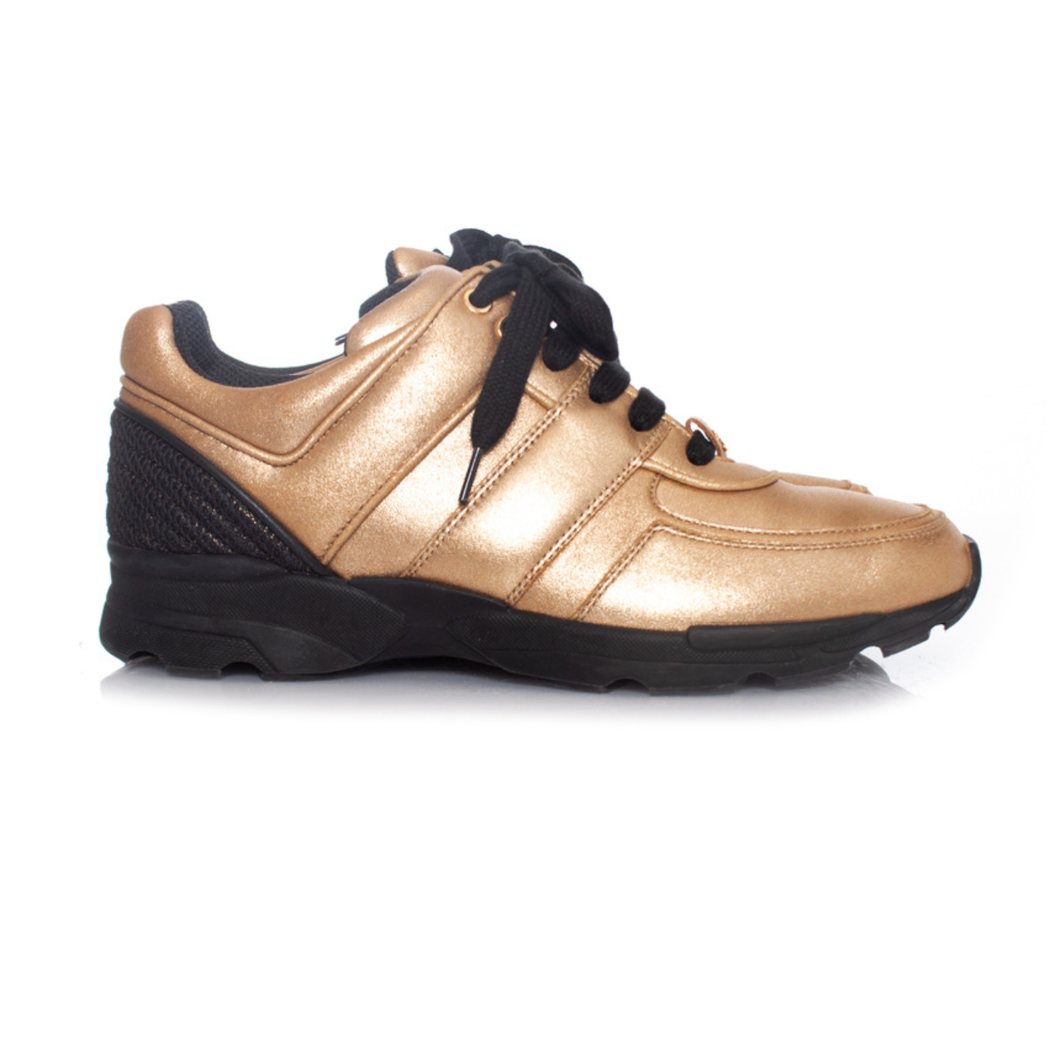 Chanel, gouden leren sneakers - Unique Designer Pieces