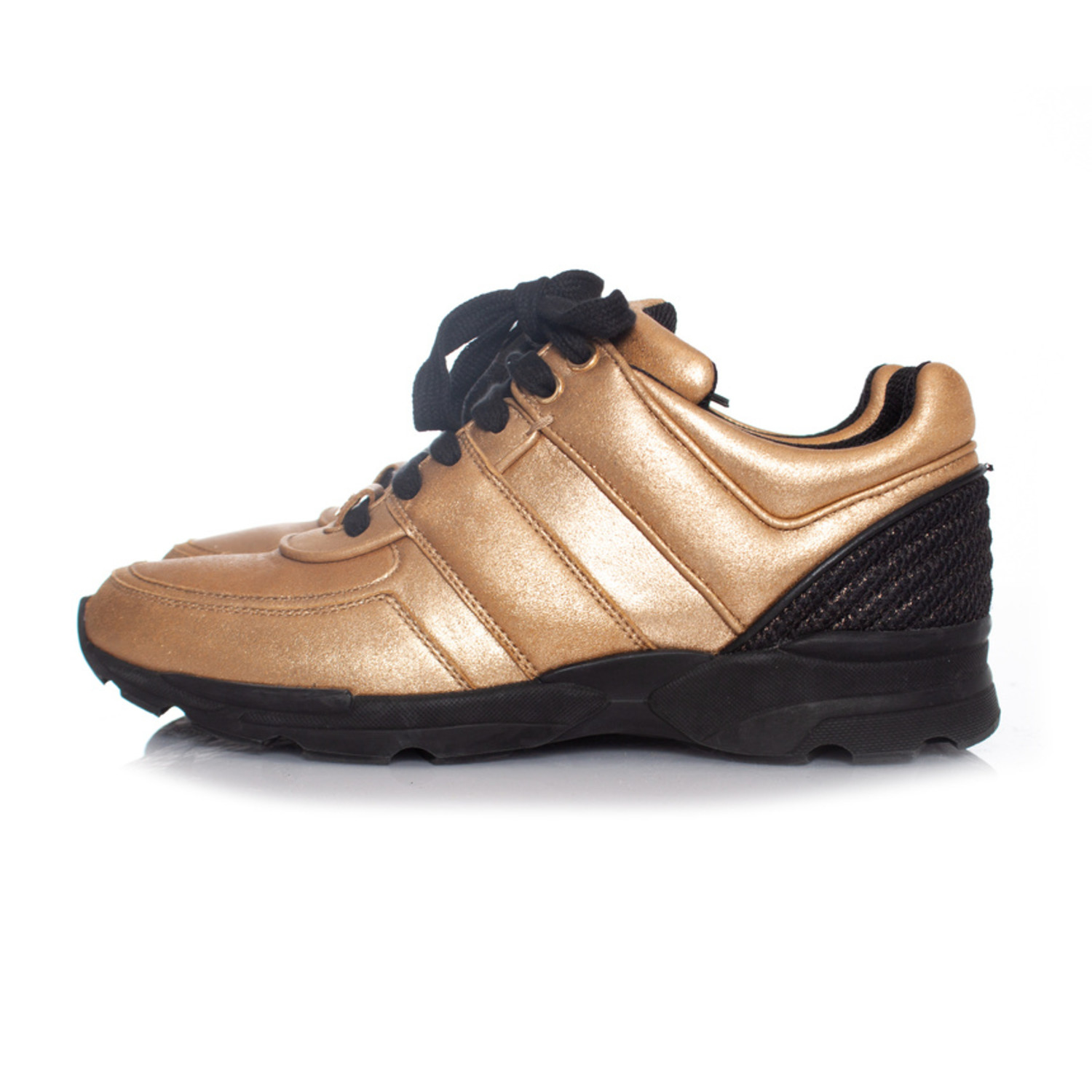 Chanel, gouden leren sneakers - Unique Designer Pieces