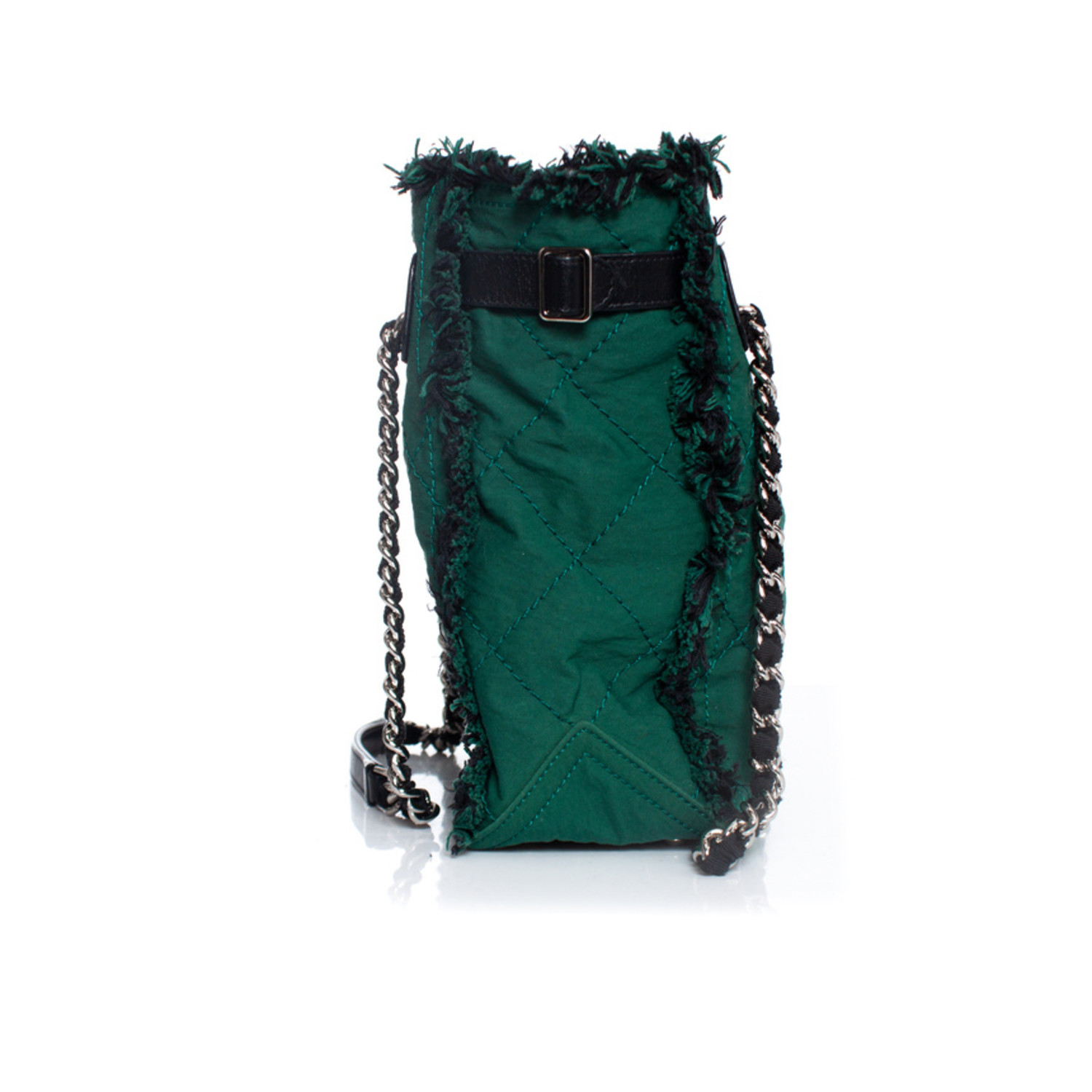 Chanel, Green quilted canvas bag - Unique Designer Pieces