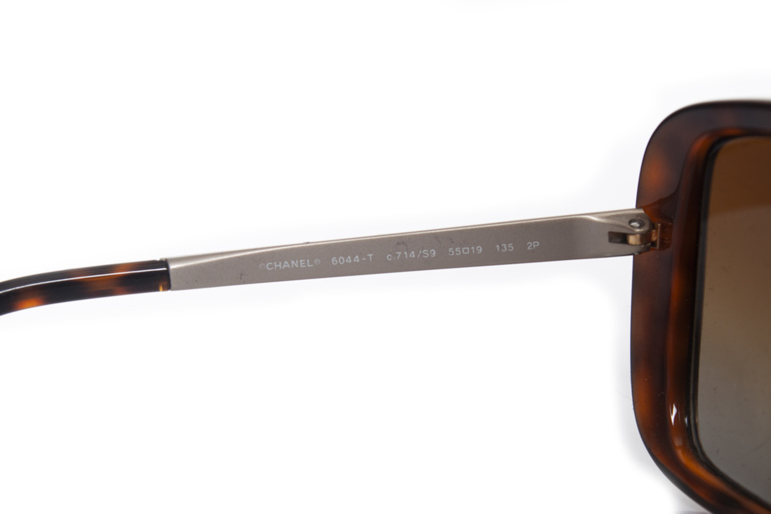 CHANEL Brown Sunglasses with Gold Detailing CHANEL Sunglasses: Pantos Sunglasses, metal — Fashion | CHANEL main image 3