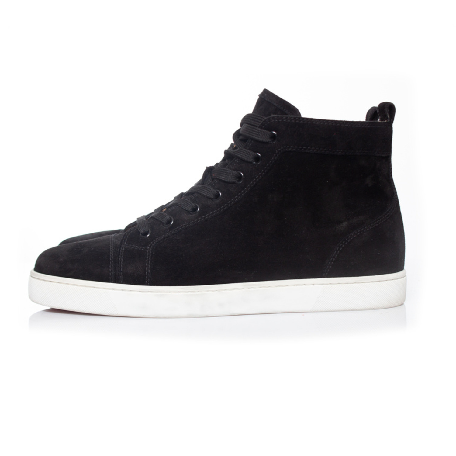 Christian Louboutin high top trainers in black suede Unique