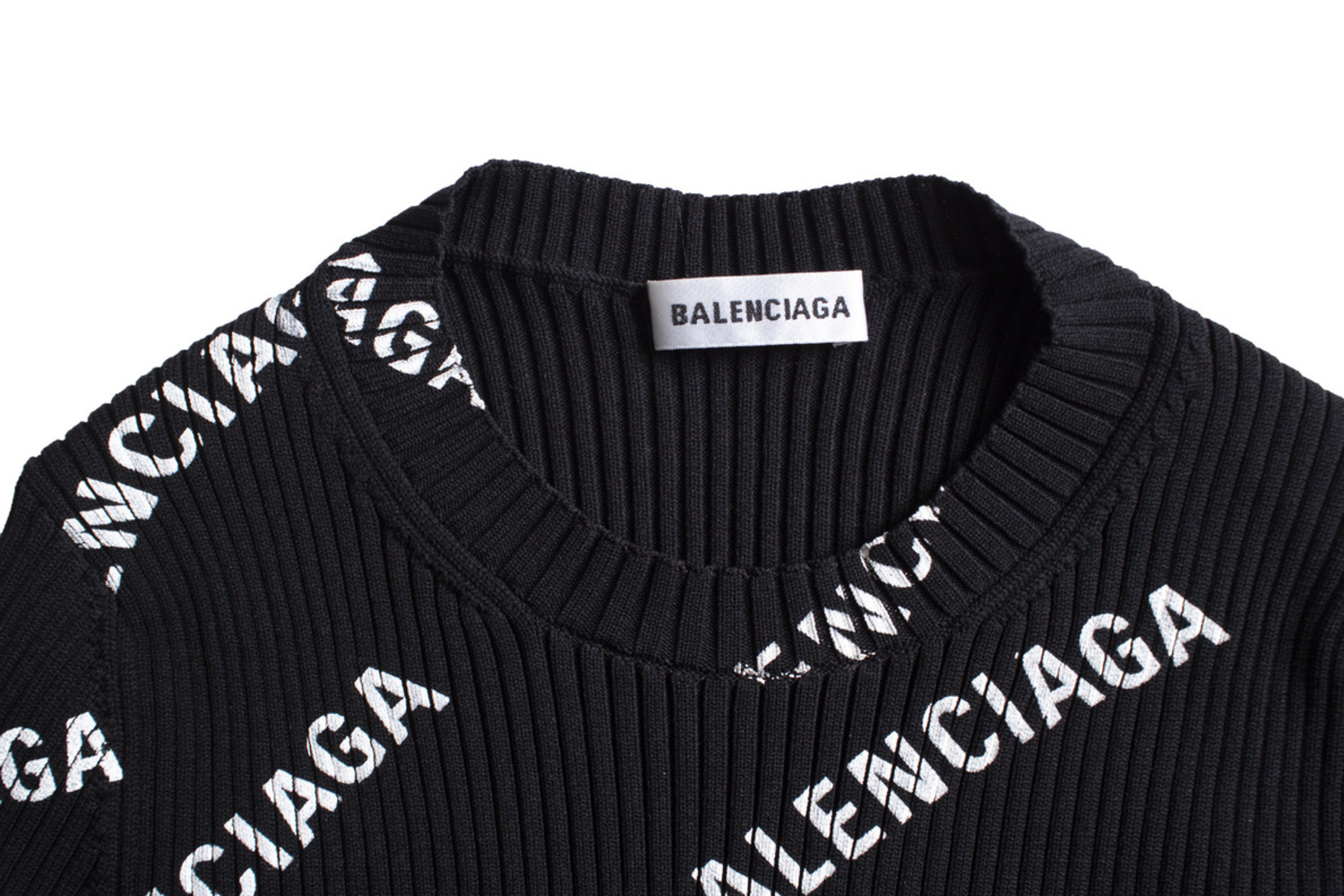 Balenciaga, stretch top with logo - Unique Designer Pieces Balenciaga, stretch top with logo - Unique Designer Pieces
