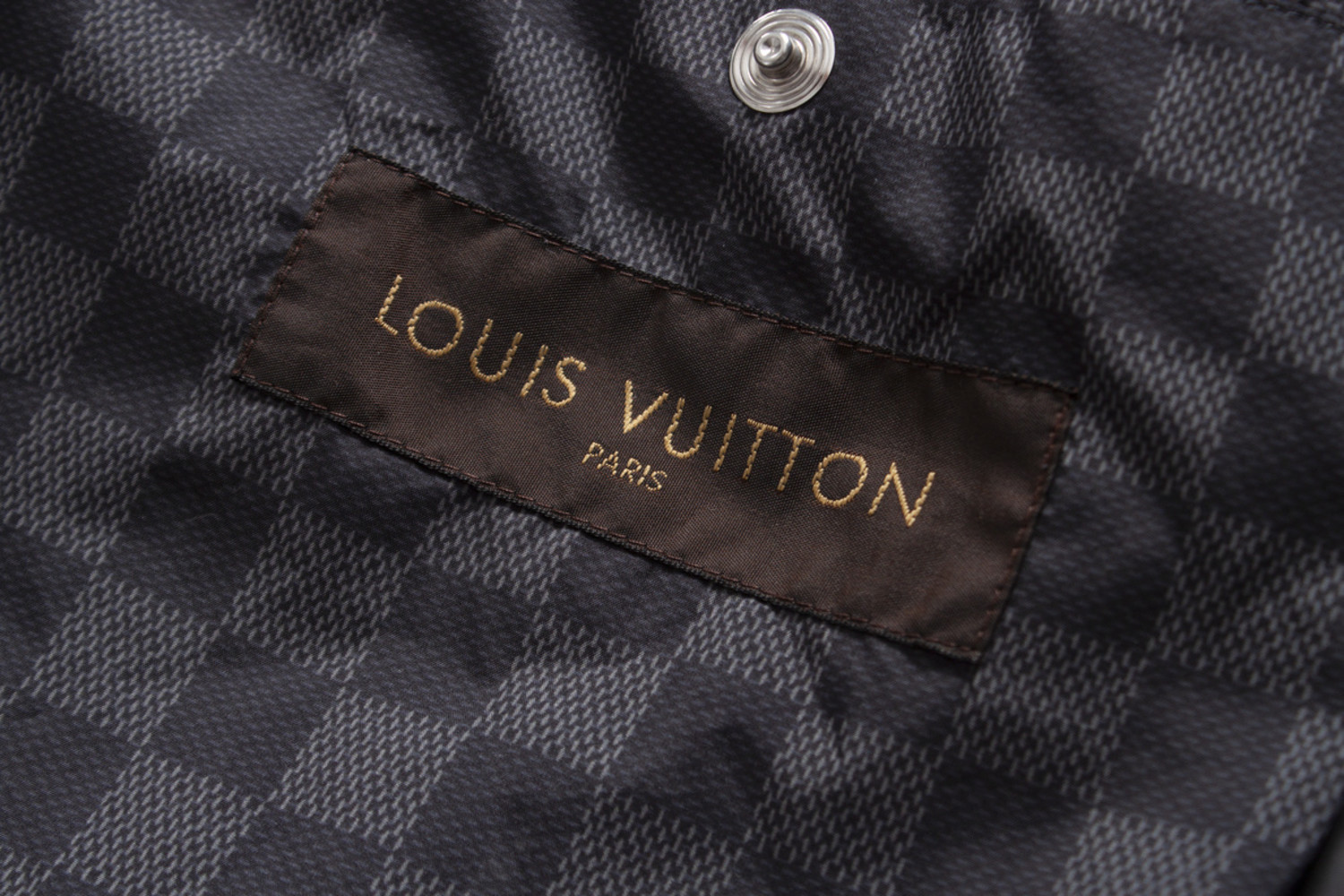Louis Vuitton Black Damier Graphite Reversible Windbreaker Lightweight  Jacket 50