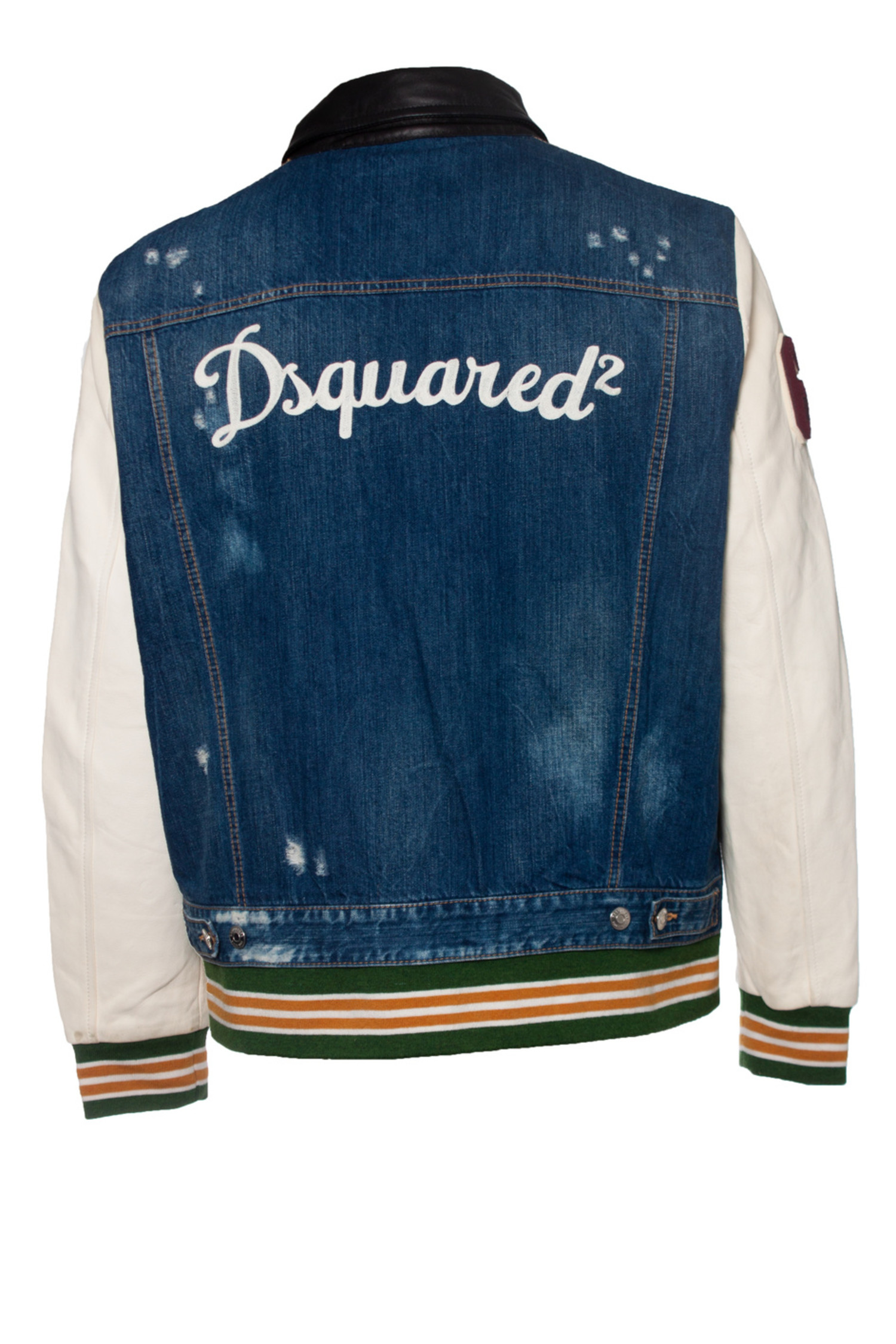 Dsquared2, bomber jacket with leather sleeves - Unique Dsquared2, bomber jacket with leather sleeves - Unique