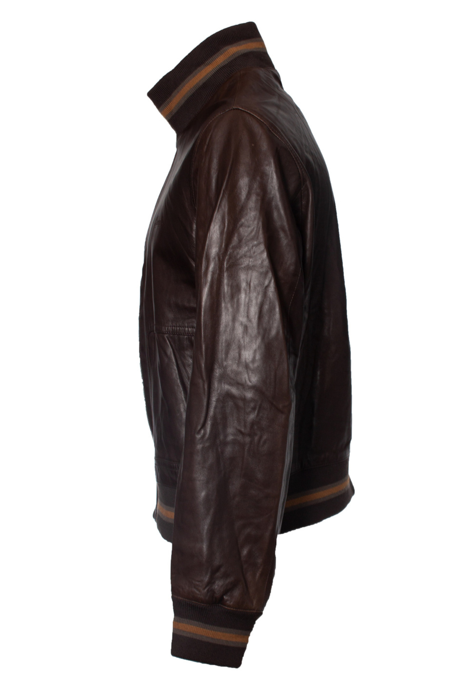 Gucci, brown leather jacket - Unique Designer Pieces