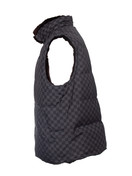 Louis Vuitton, Reversible Damier graphite down vest Black
