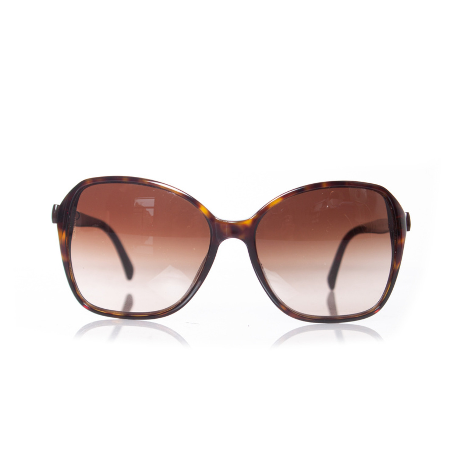Chanel, Brown square bow sunglasses - Unique Designer Pieces