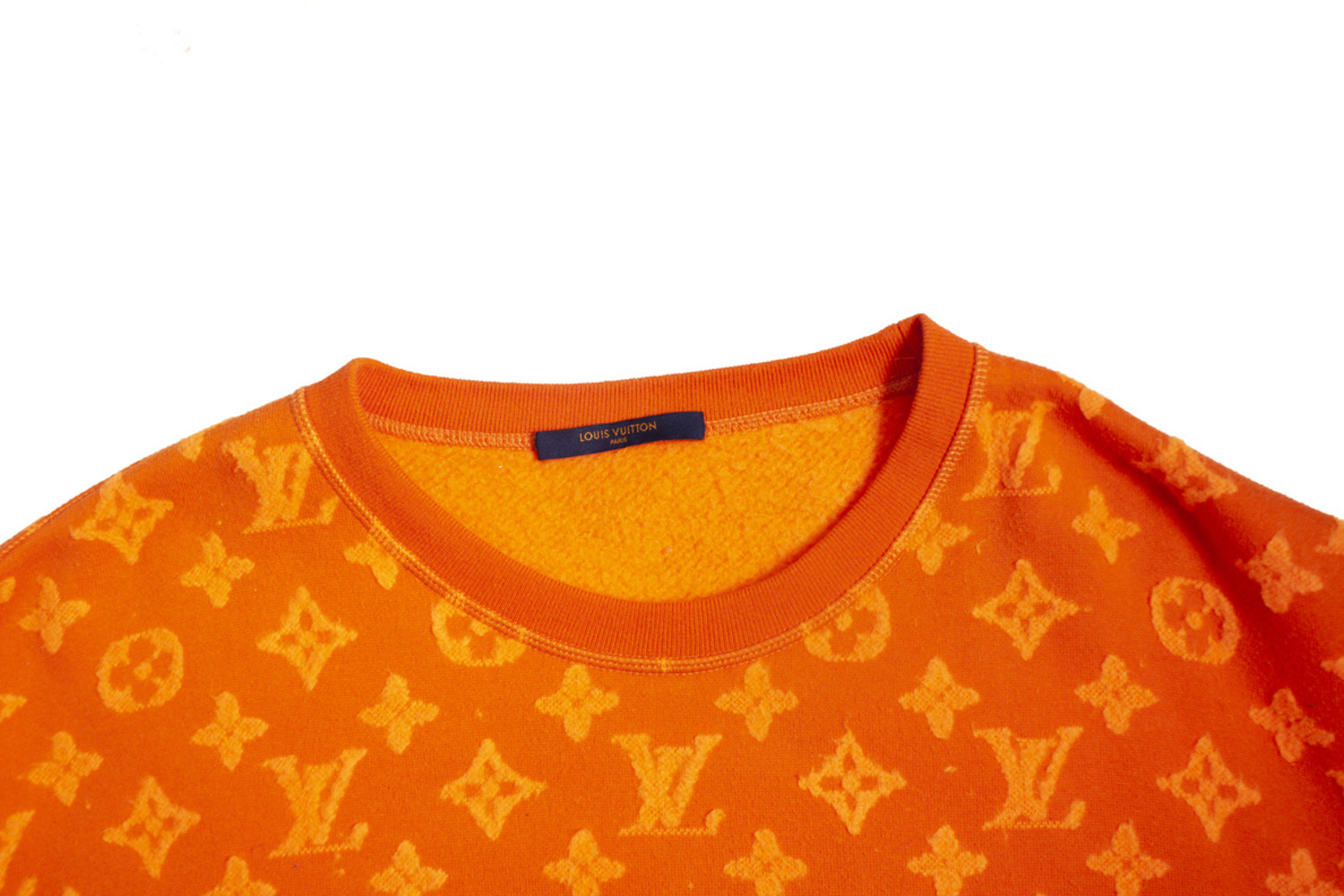 Vuitton, jacquard sweatshirt met monogram - Unique Pieces