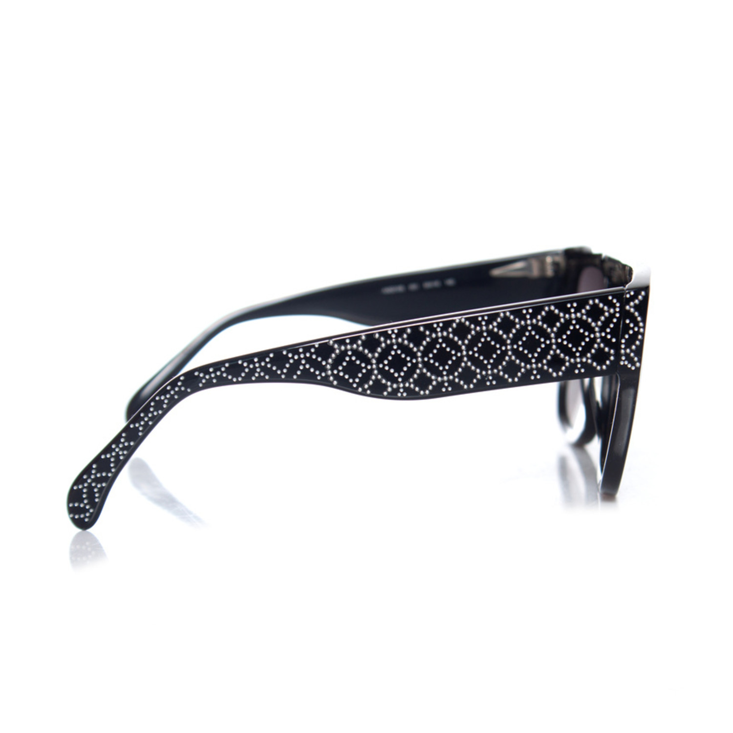 Azzedine Alaia, Black rectangular gradient sunglasses 