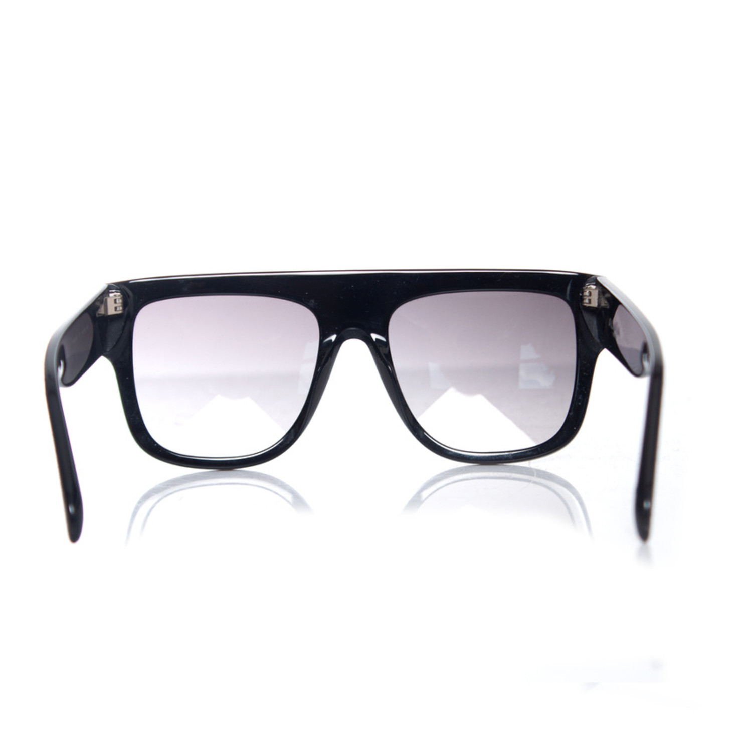 Azzedine Alaia, Black rectangular gradient sunglasses  display picture 1