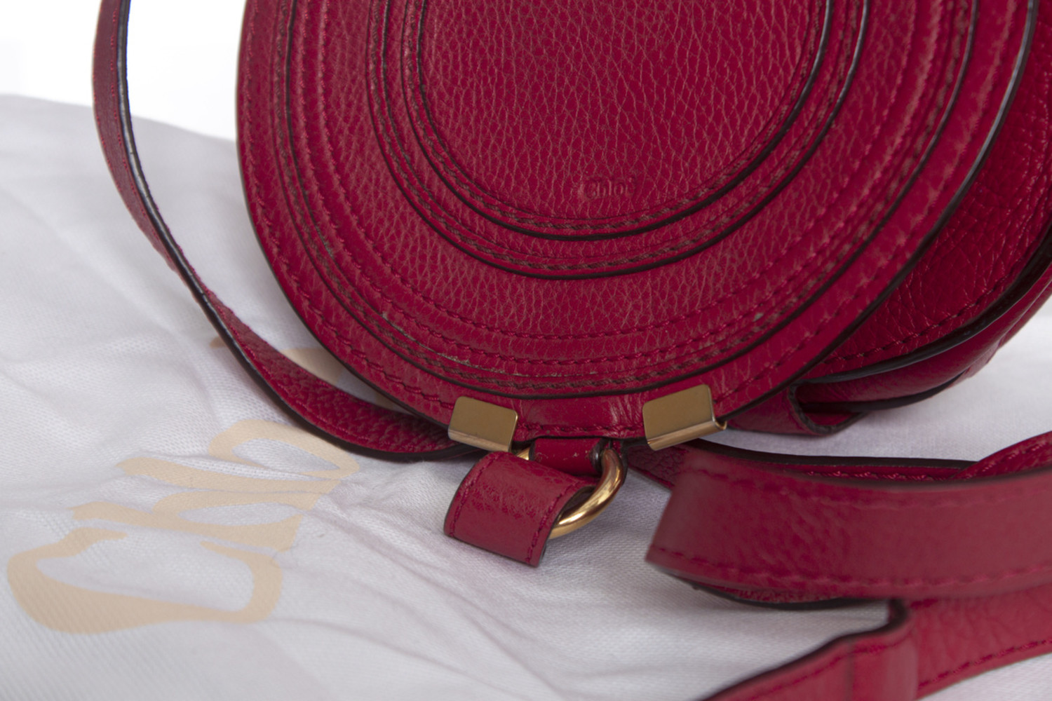 Chloe Mini marcie bag in red Unique Designer Pieces