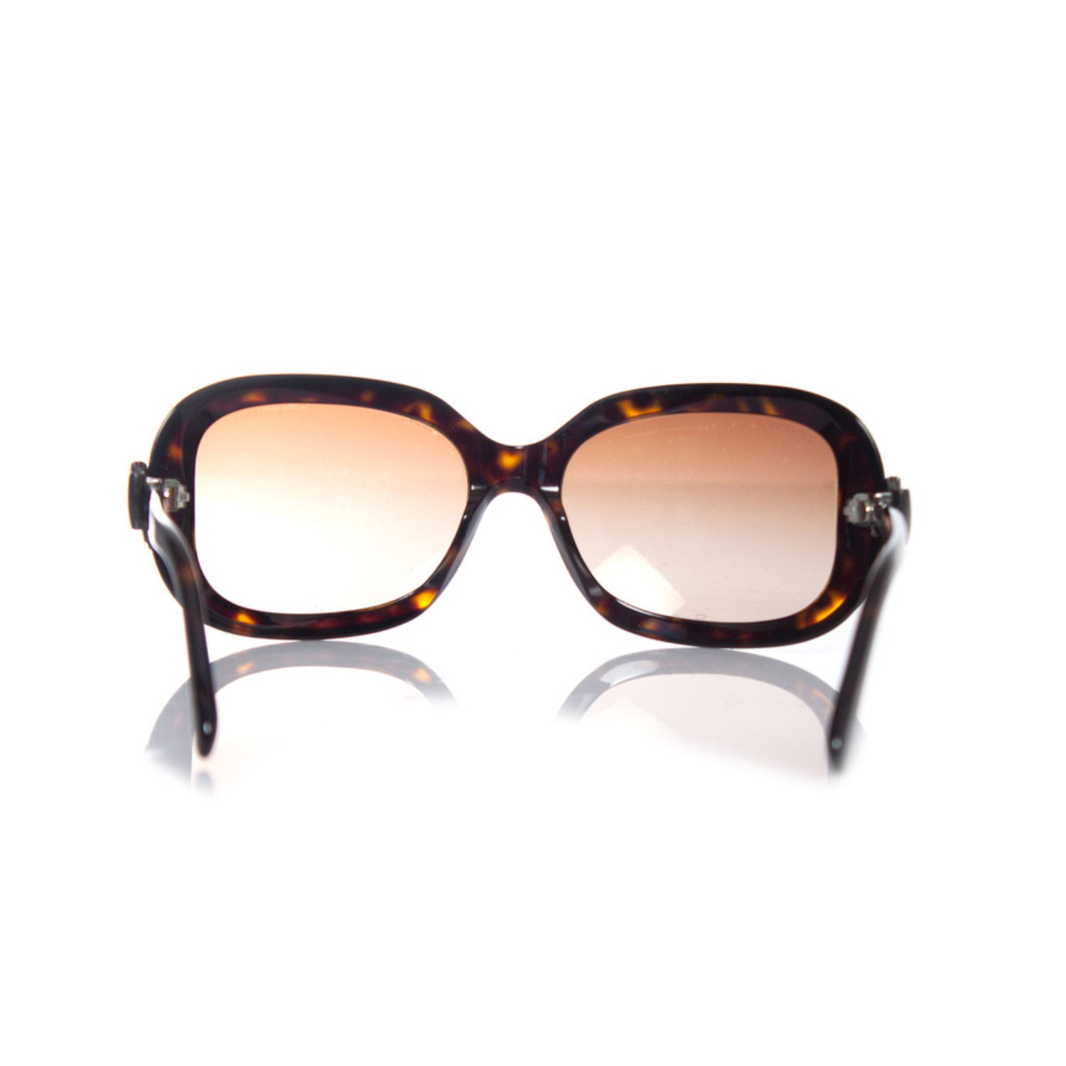 Chanel, Brown Havana bow sunglasses - Unique Designer Pieces