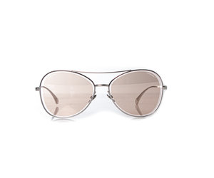 Aviator sunglasses Chanel Silver in Metal - 29340208