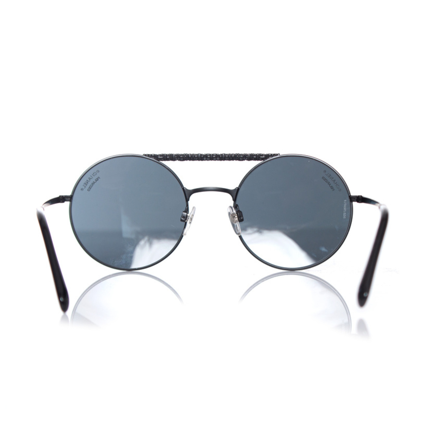 CHANEL Black Round Sunglasses for Women for sale