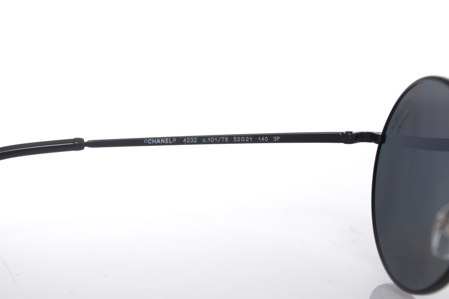 CHANEL, Accessories, Chanel Black Round Half Tinted Sunglasses S58 By  Karl Lagerfeld