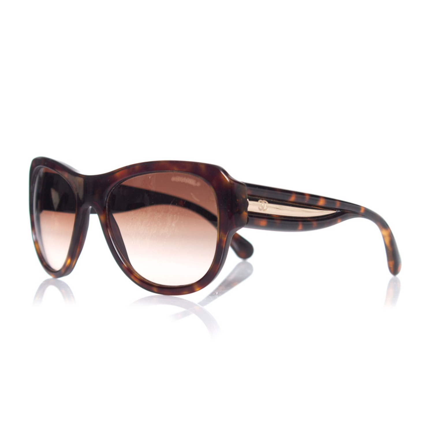 Chanel, Dark Havana brown sunglasses - Unique Designer Pieces