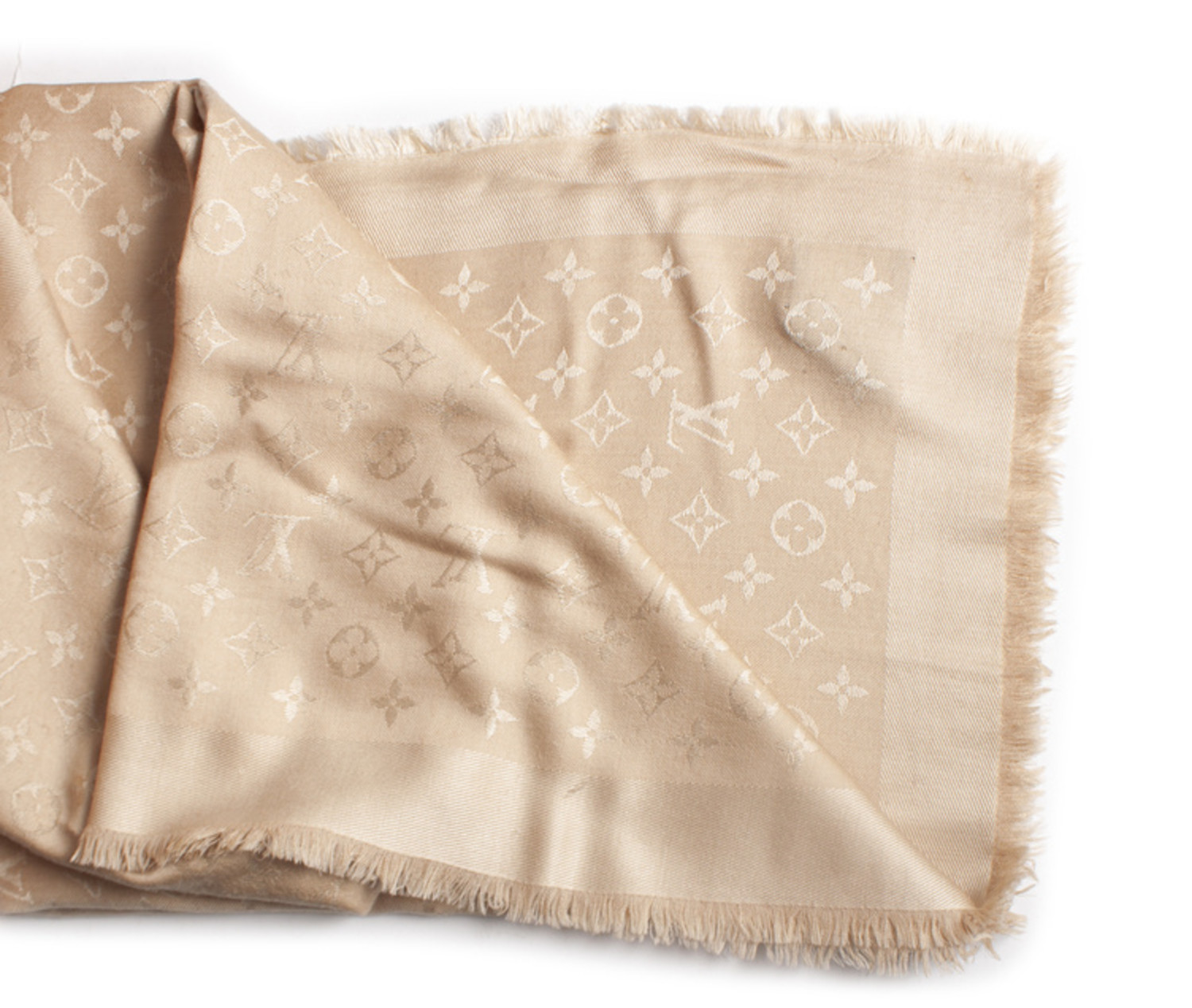 Louis Vuitton Silk and Wool Monogram Cream Scarf at 1stDibs  cream louis  vuitton scarf, louis vuitton white scarf, louis vuitton cream scarf