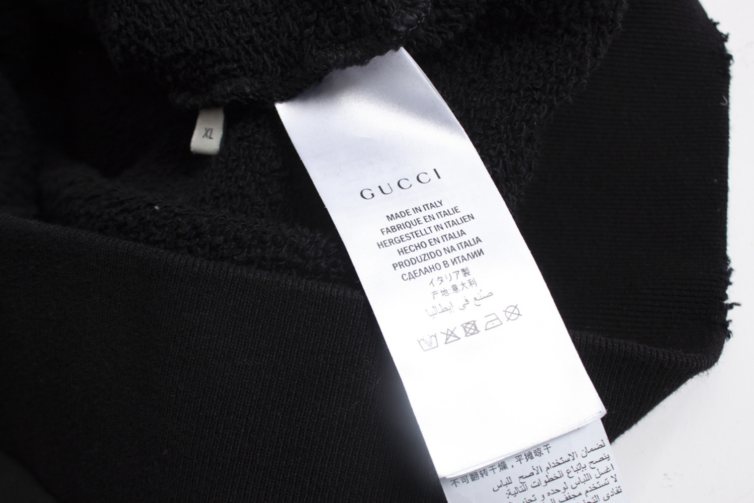 Gucci black sweater with logo hot sale