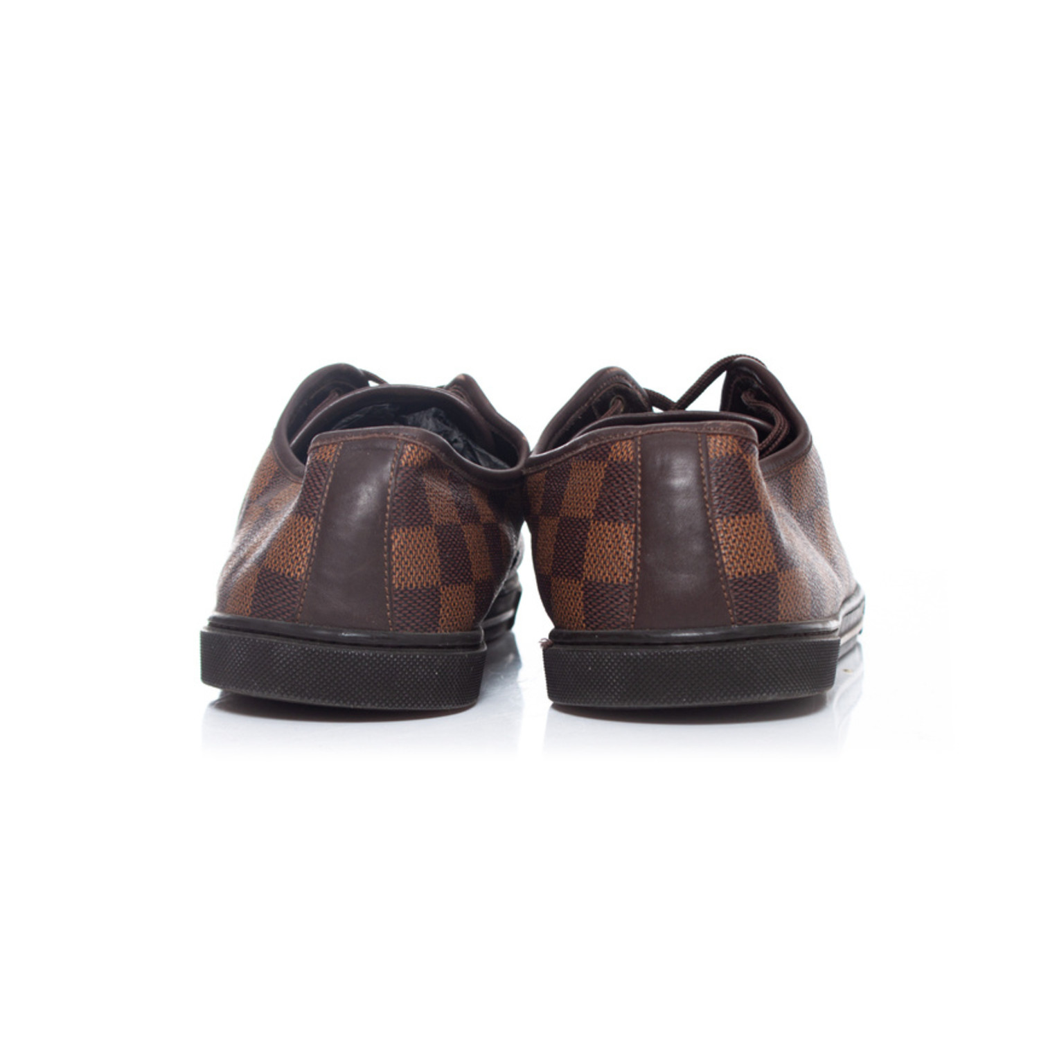 Louis Vuitton Brown Damier Ebene Canvas and Leather Low Top