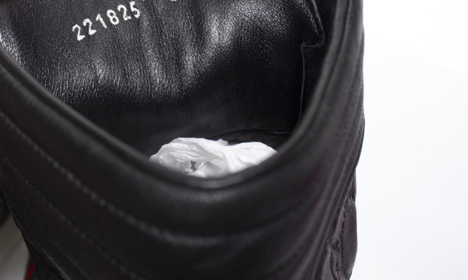 Gucci, GG leather high top trainers with web detail - Unique Gucci, GG leather high top trainers with web detail - Unique